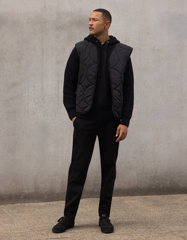 Gebreide Hoodie Zwart SHOEBY MEN