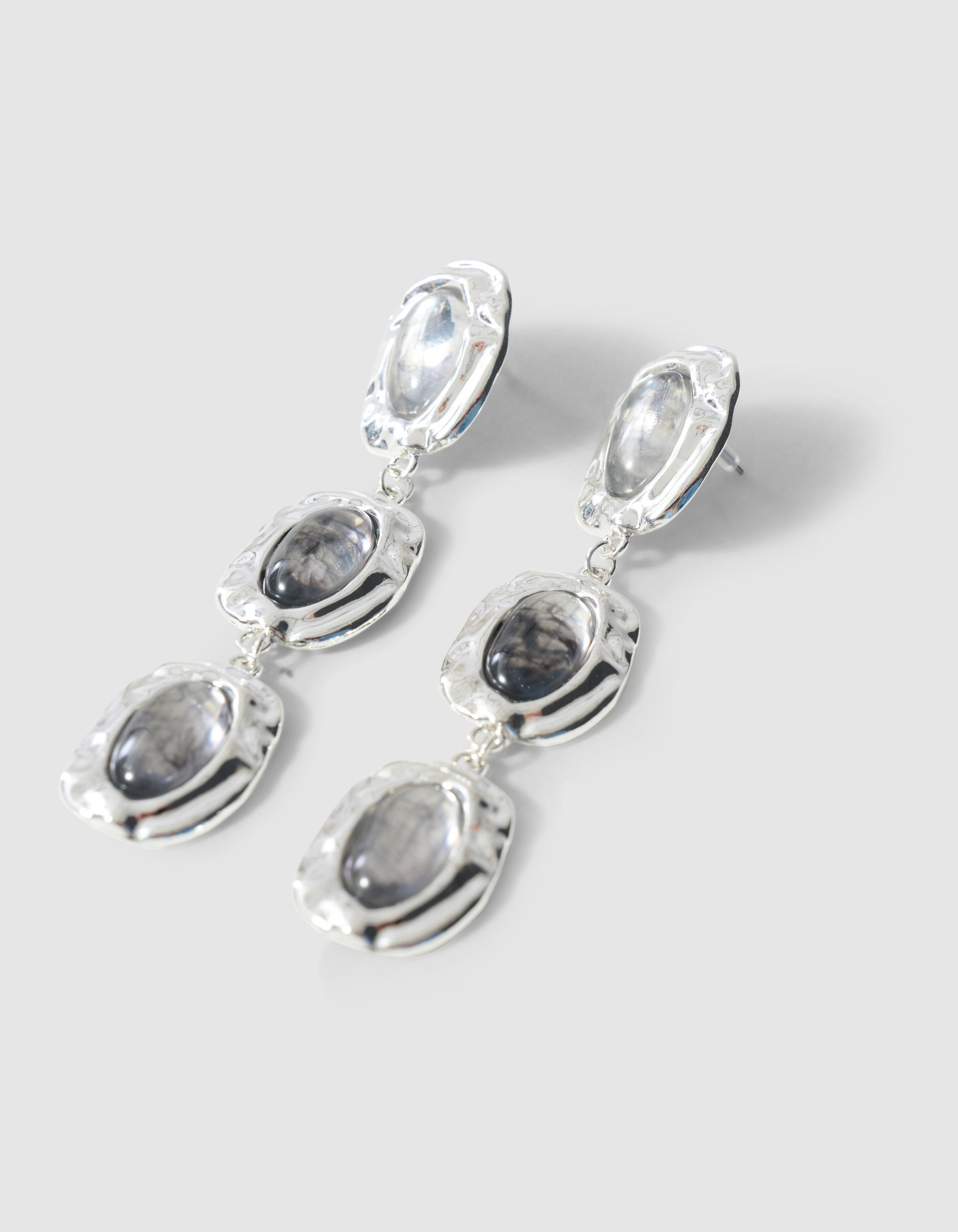 Triple Stone Oorbellen Zilver SHOEBY ACCESSOIRES