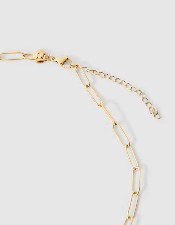 Heart Ketting Bruin/Goud SHOEBY ACCESSOIRES