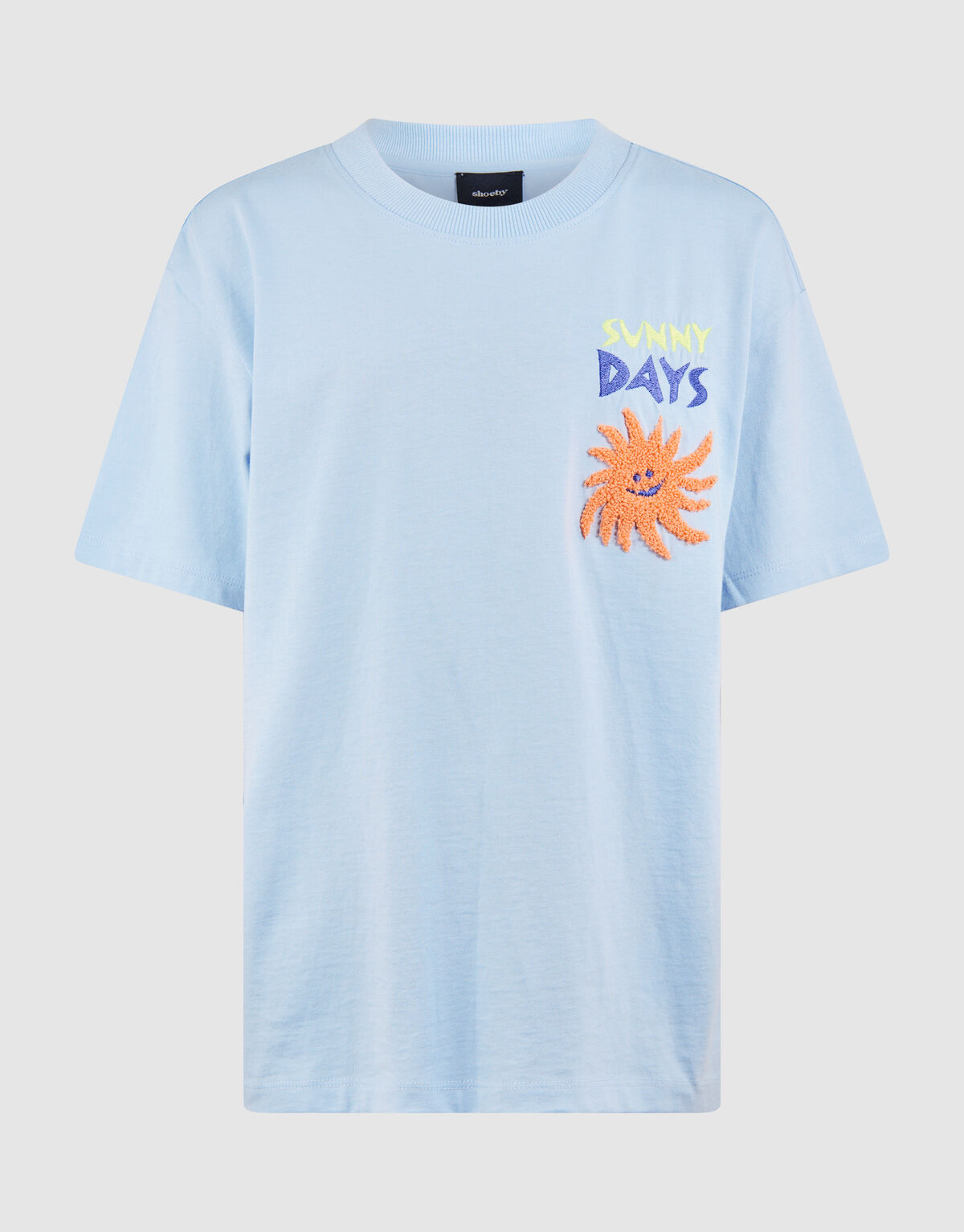 Sunny Days Artwork T-shirt Lichtblauw SHOEBY BOYS