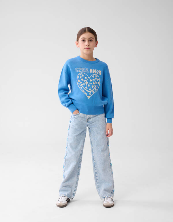 Artwork Trui Blauw SHOEBY GIRLS