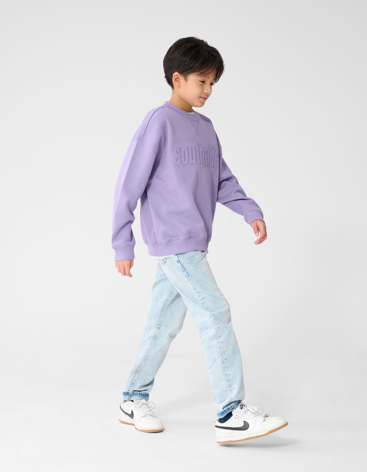 Southside Artwork Sweater Lichtpaars SHOEBY BOYS