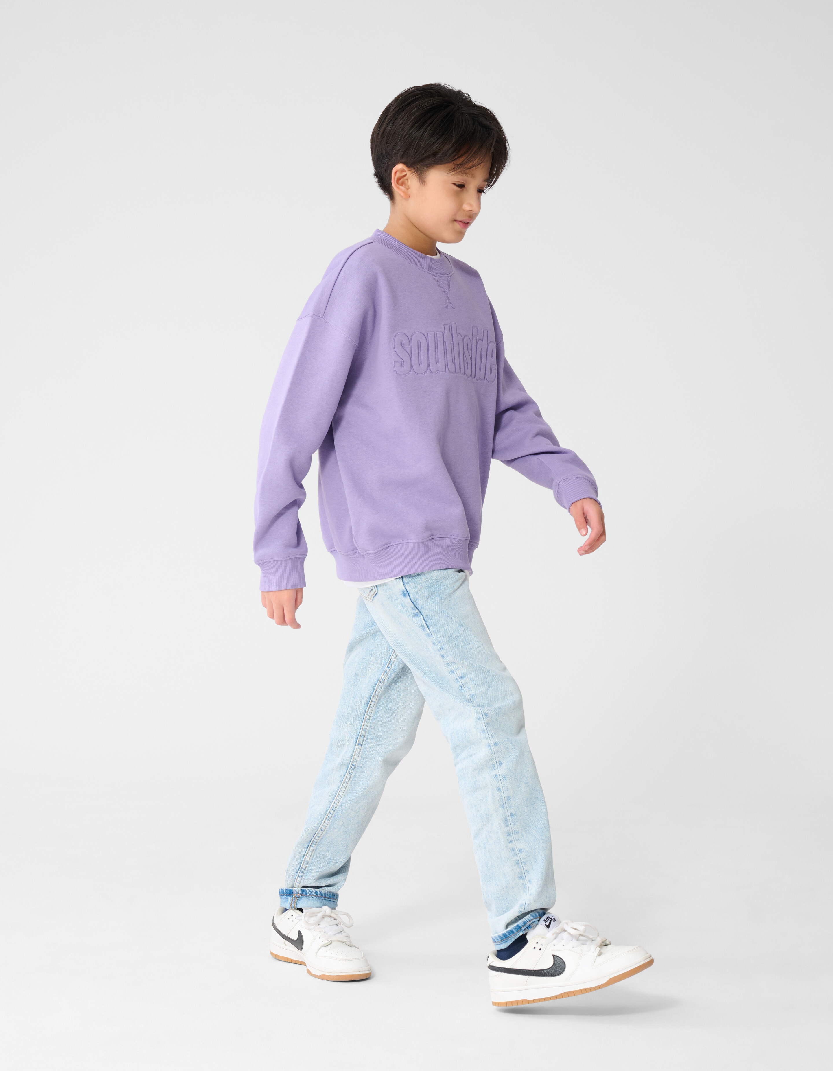 Southside Artwork Sweater Lichtpaars SHOEBY BOYS