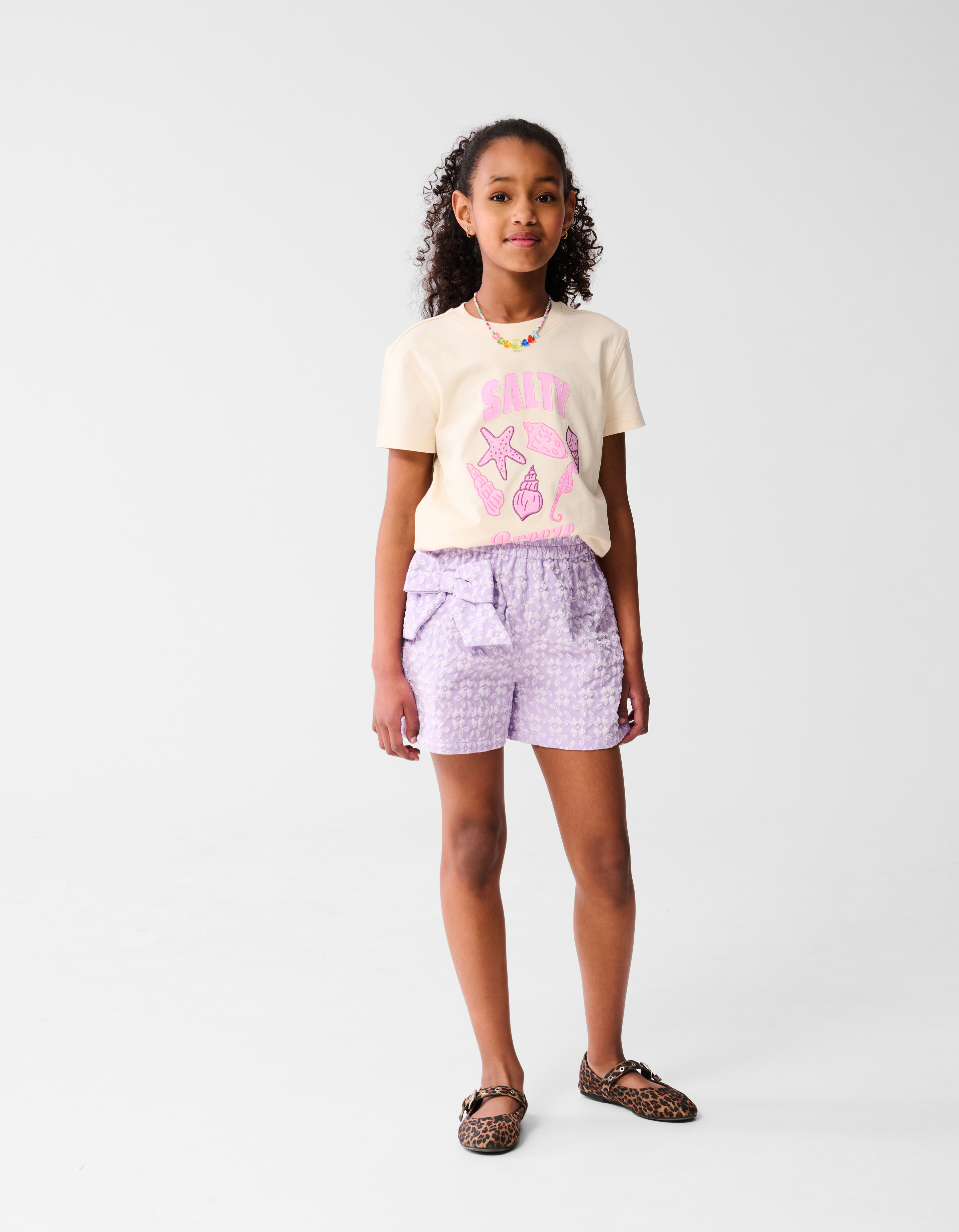 Jacquard Flower Short Paars SHOEBY GIRLS