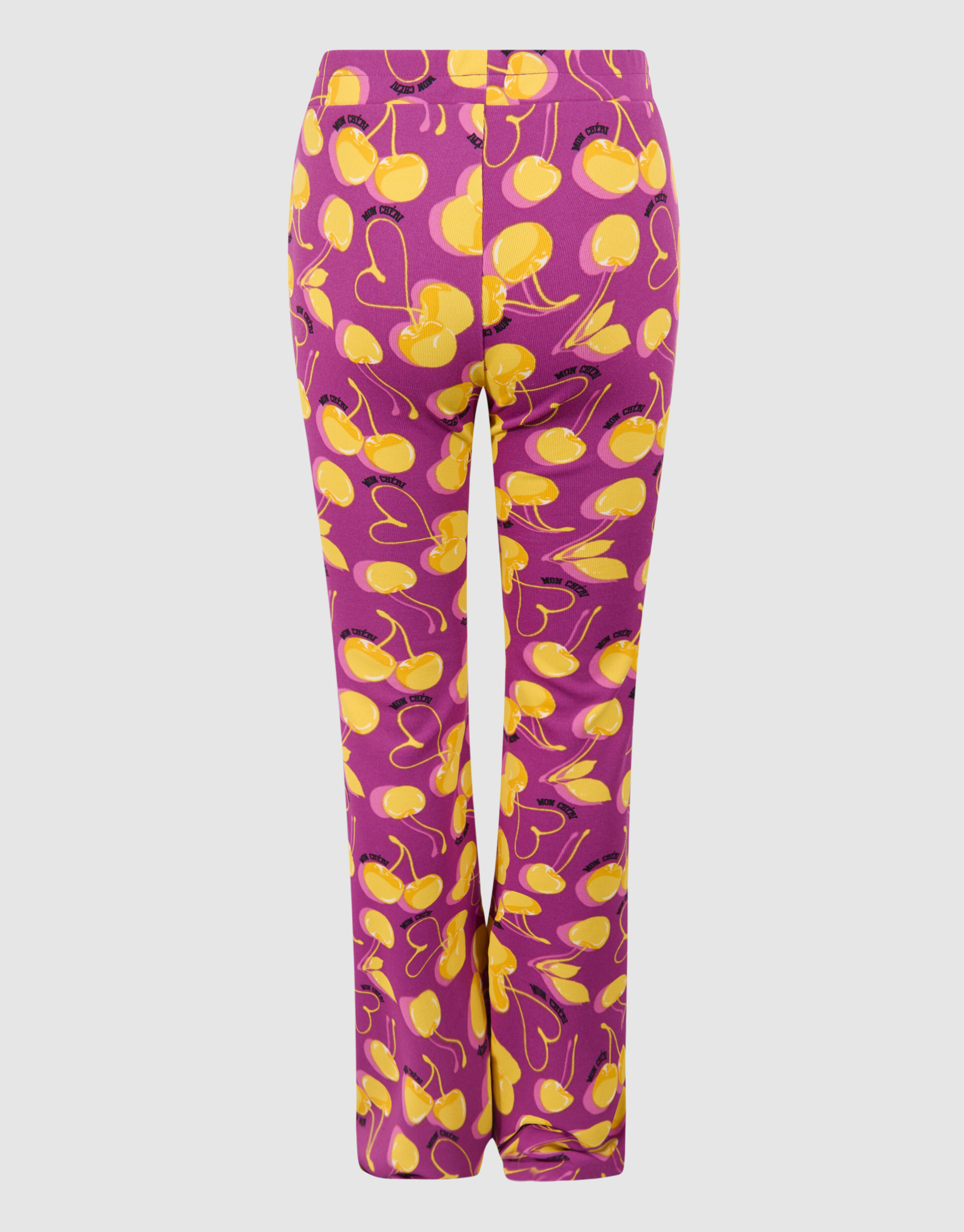 Printed Rib Flared Legging Donkerpaars SHOEBY GIRLS