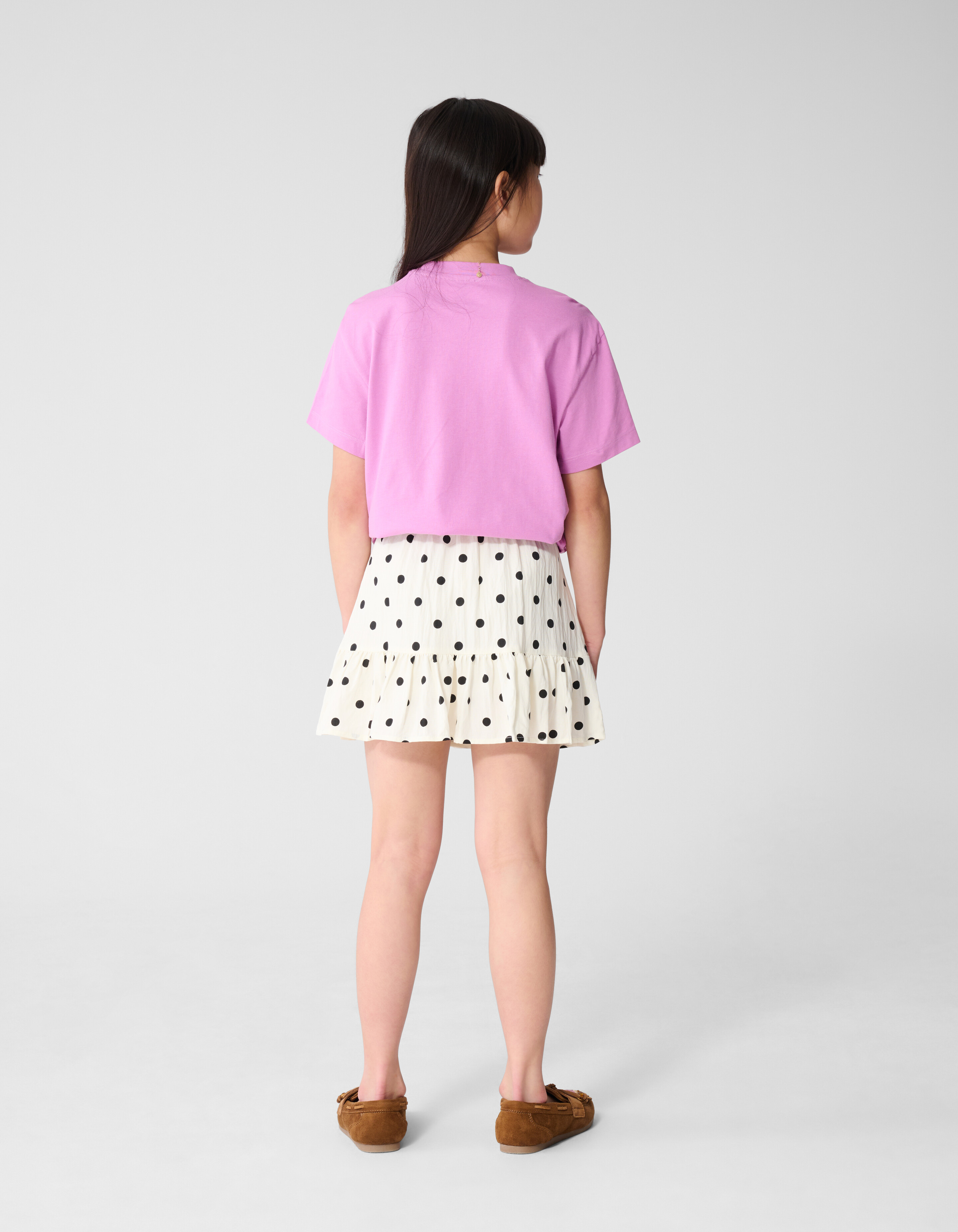 Bisous Amour Artwork T-shirt Paars SHOEBY GIRLS