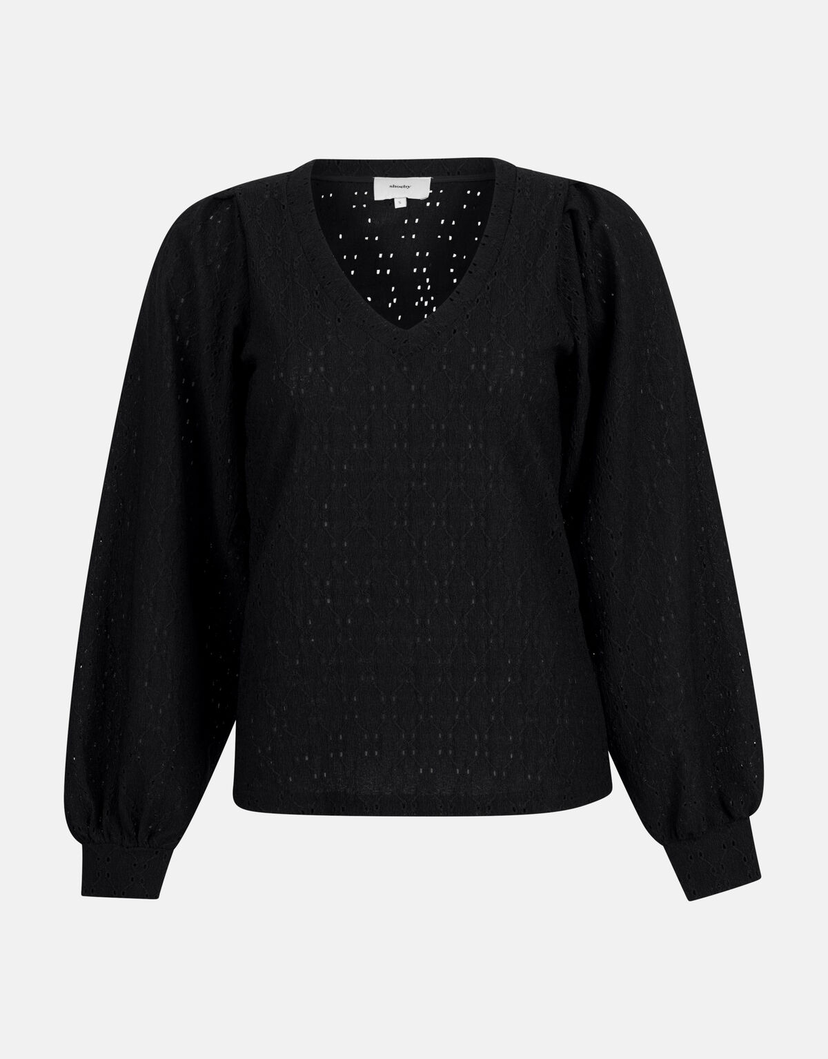 Embroidery Longsleeve Zwart SHOEBY WOMEN