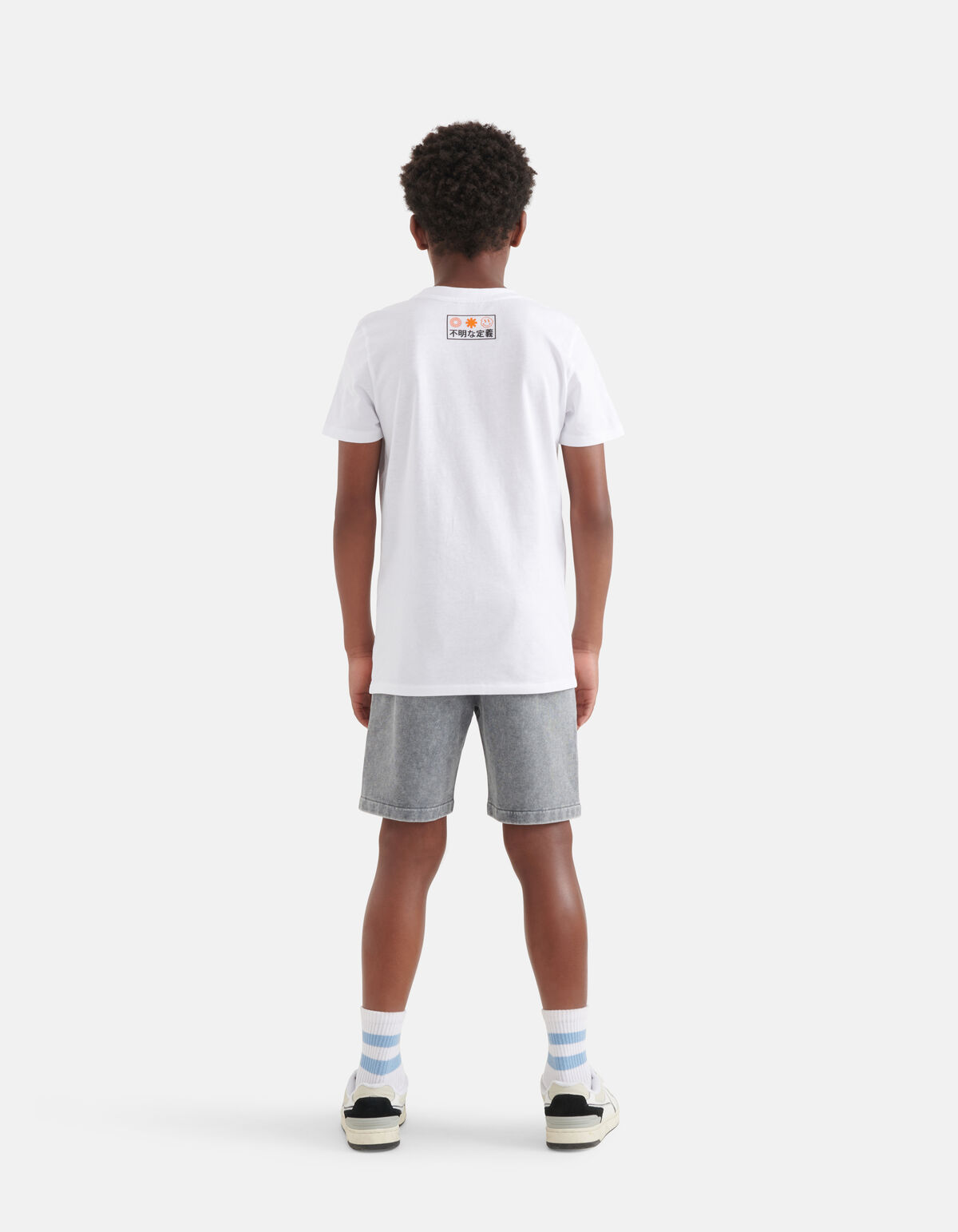 Grafisch Artwork T-shirt Wit SHOEBY BOYS