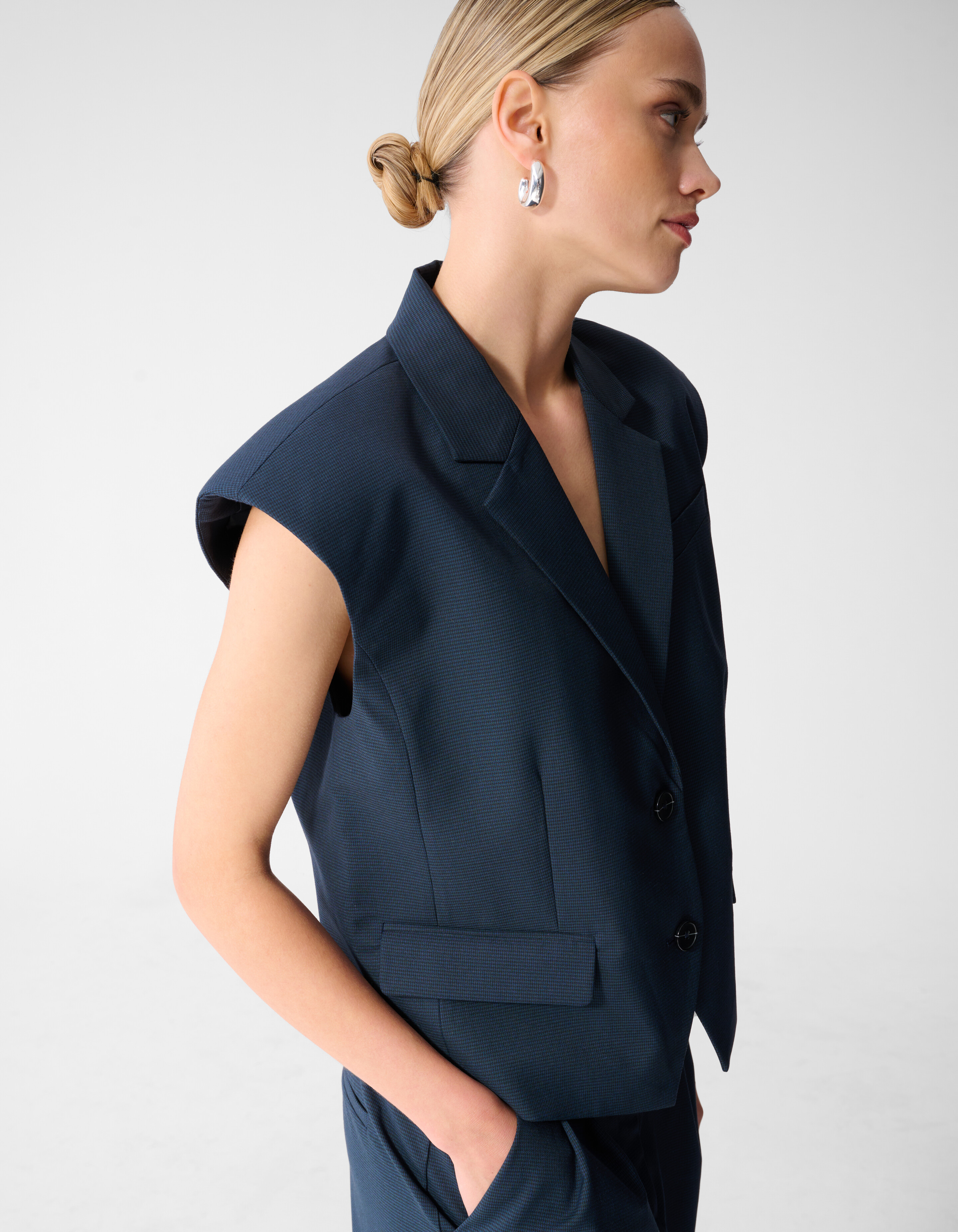 Ruiten Gilet Donkerblauw SHOEBY WOMEN