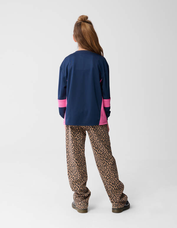 Leopard Wide leg Jeans Bruin SHOEBY GIRLS