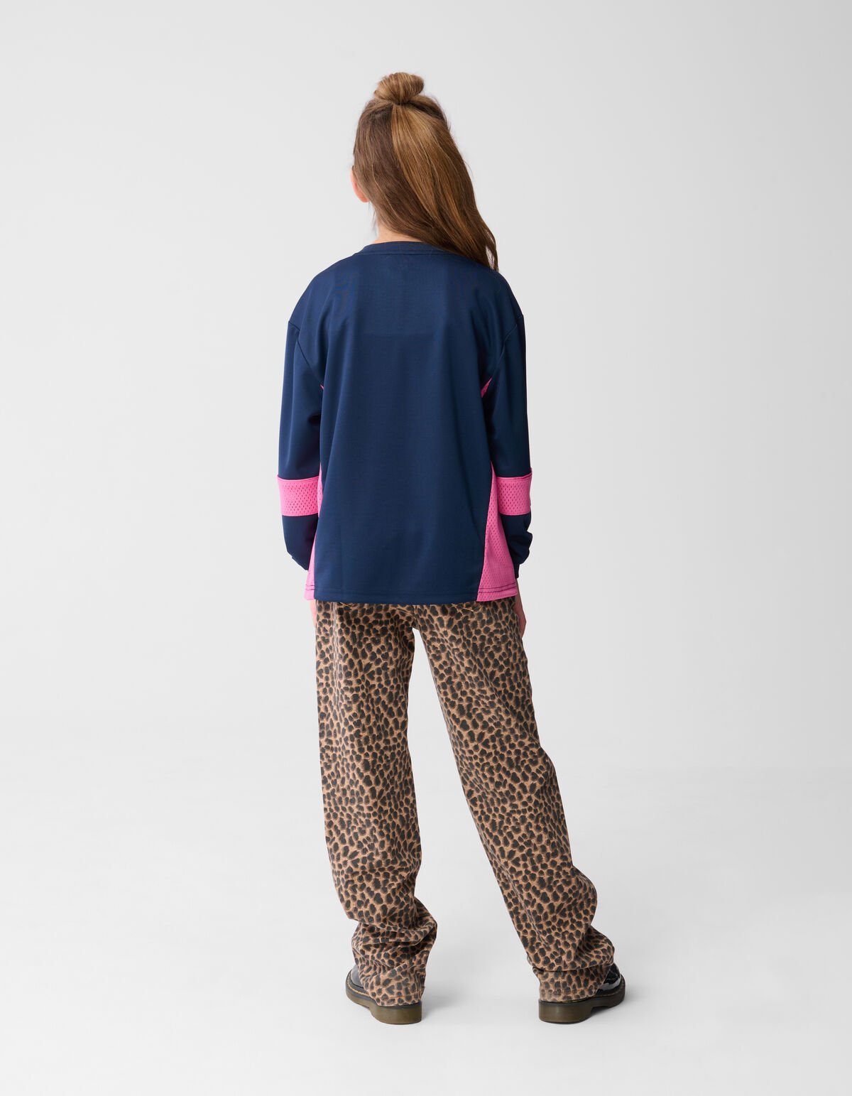 Leopard Wide leg Jeans Bruin SHOEBY GIRLS