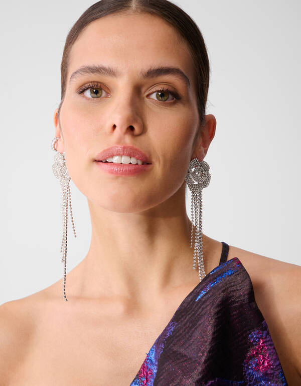 Jacquard Strik Top Paars/Zwart SHOEBY WOMEN