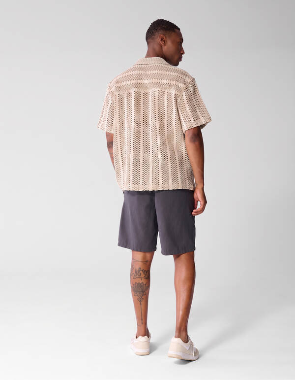 Structuur Short Donkergrijs SHOEBY MEN