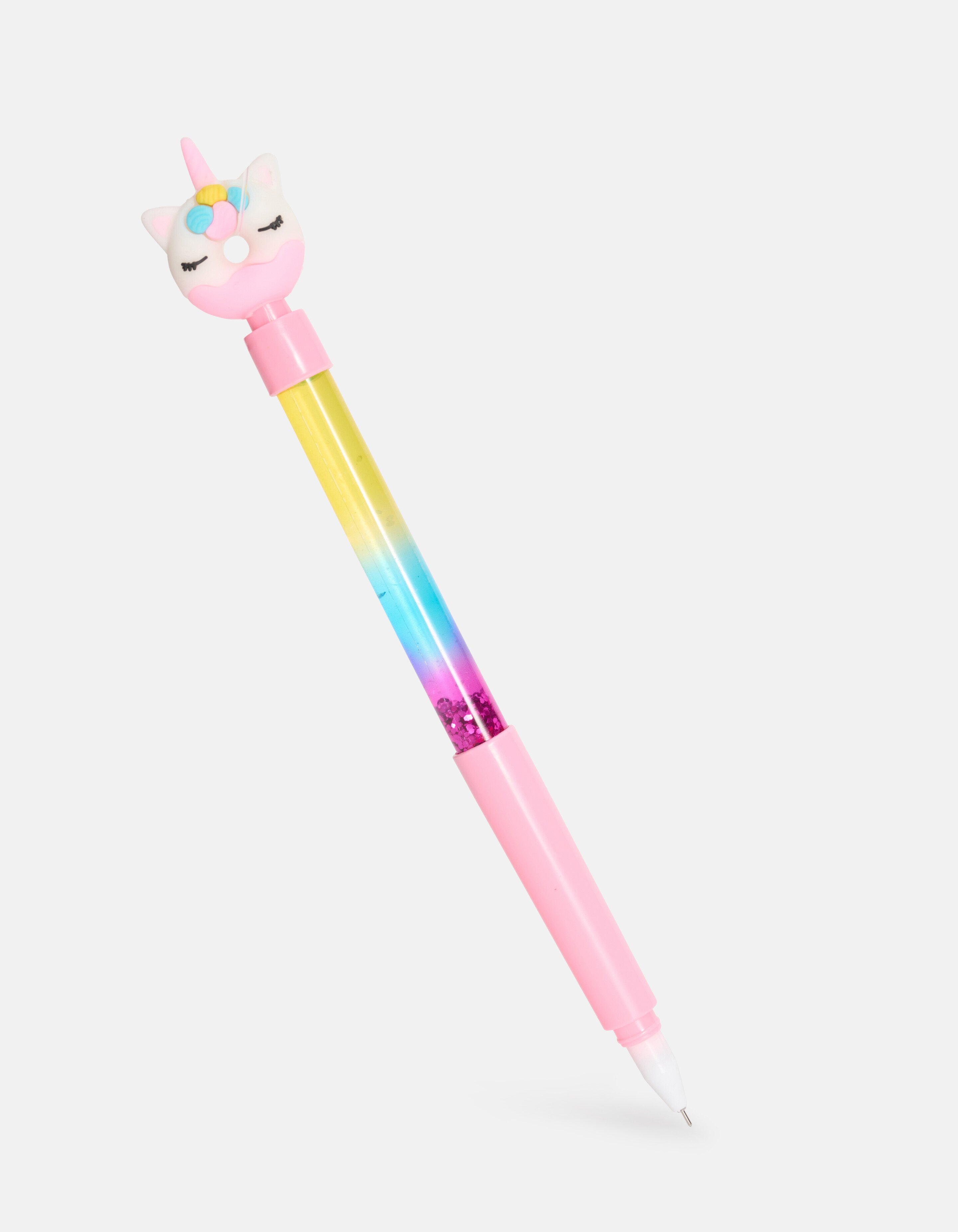 Glitter Donut Pen Roze SHOEBY ACCESSOIRES