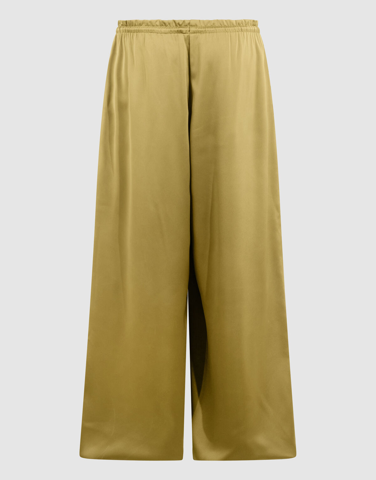 Satijnen Loose Fit Broek Groen By Fred SHOEBY WOMEN