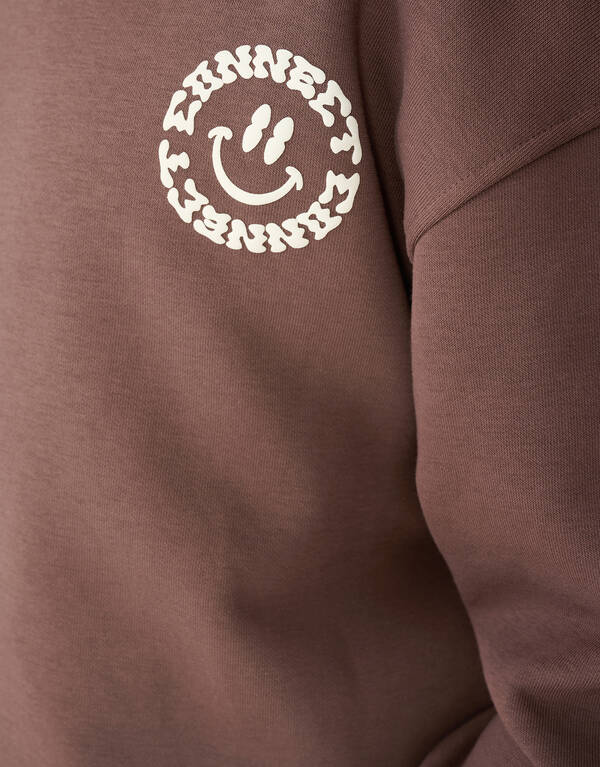 Connection Artwork Sweater Donkerbruin SHOEBY BOYS