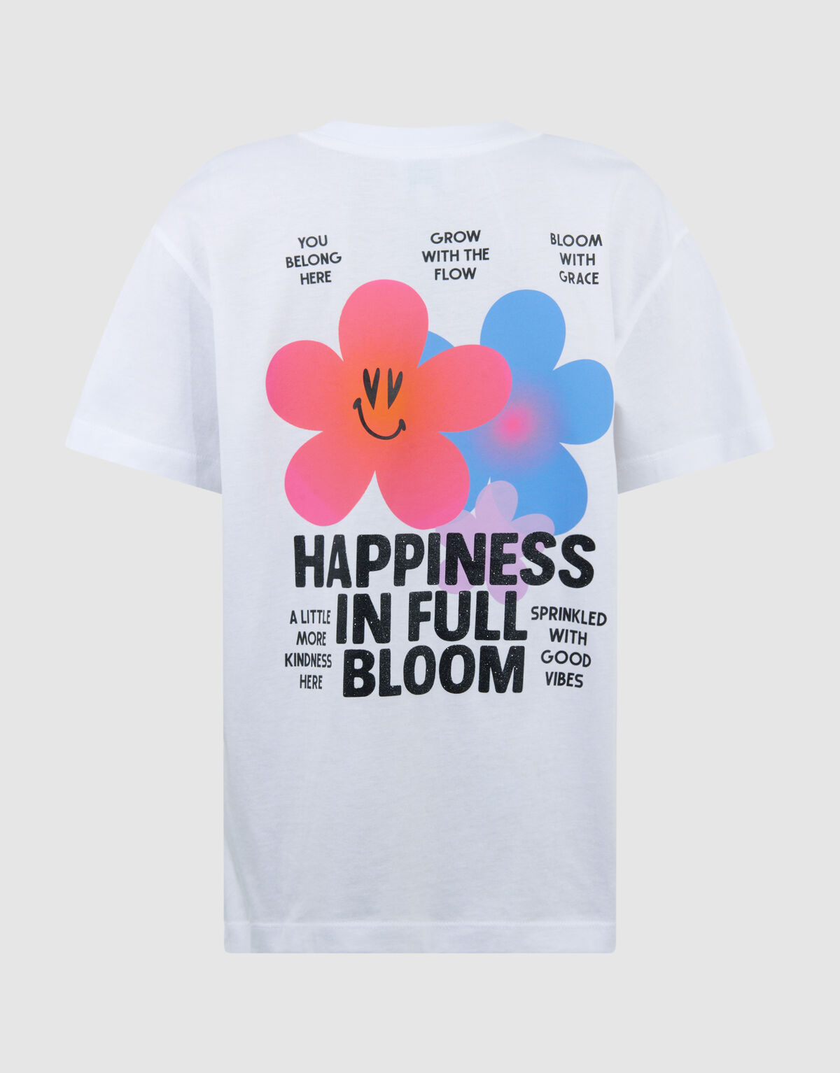 Happiness Artwork T-shirt Wit SHOEBY GIRLS