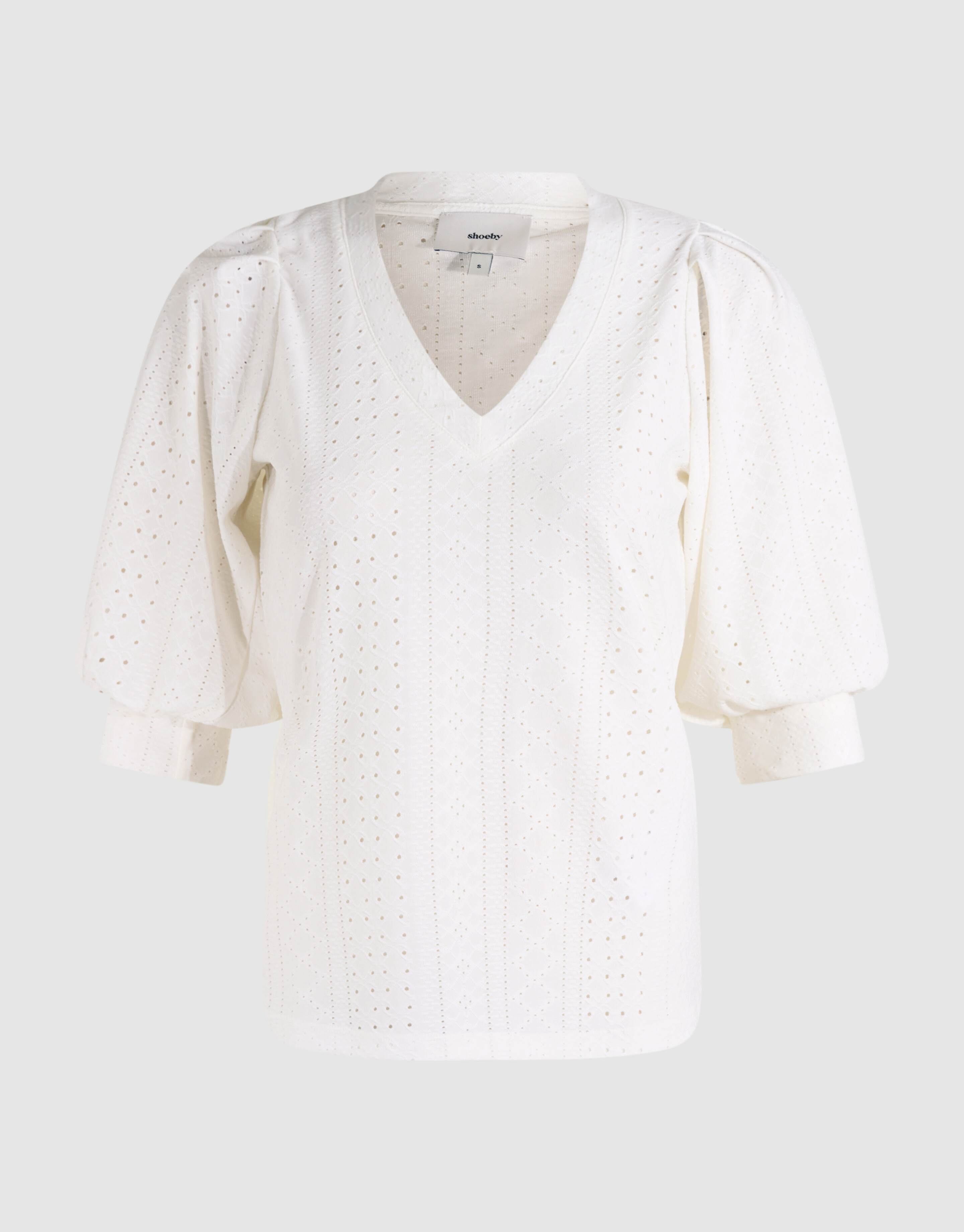 Embroidery Top Gebroken Wit SHOEBY WOMEN