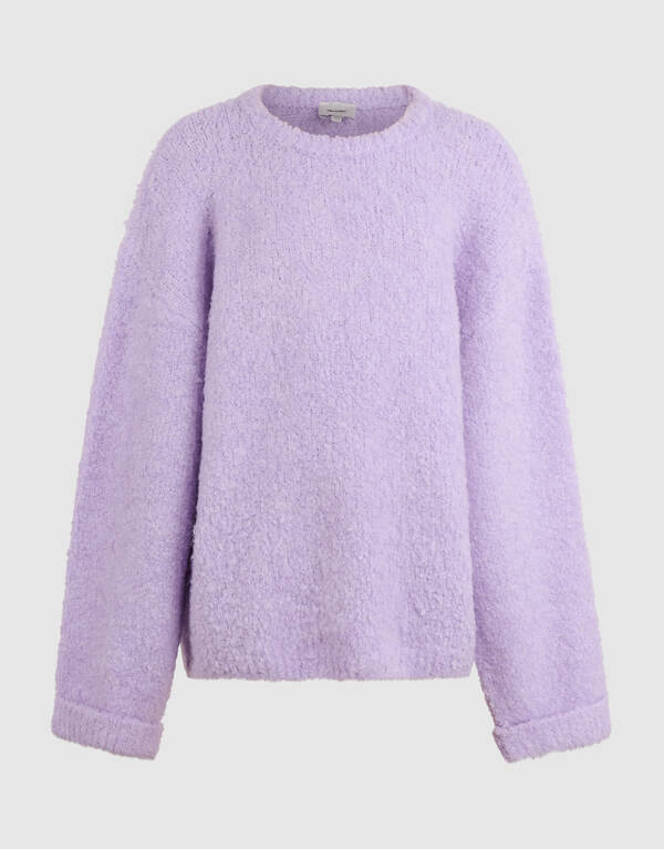 Oversized Gebreide Trui Paars SHOEBY GIRLS