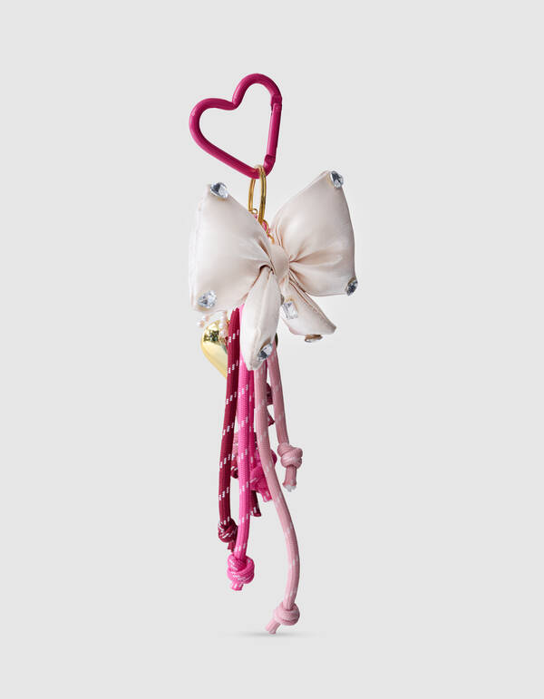 Strass Strik Bagcharm Roze SHOEBY ACCESSOIRES