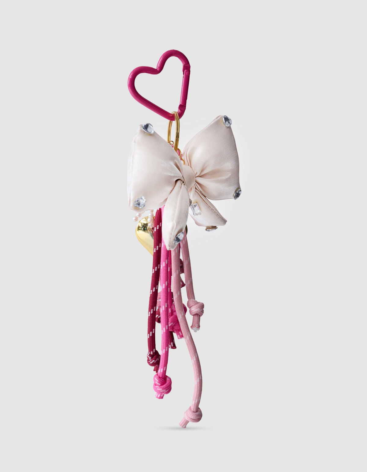 Strass Strik Bagcharm Roze SHOEBY ACCESSOIRES