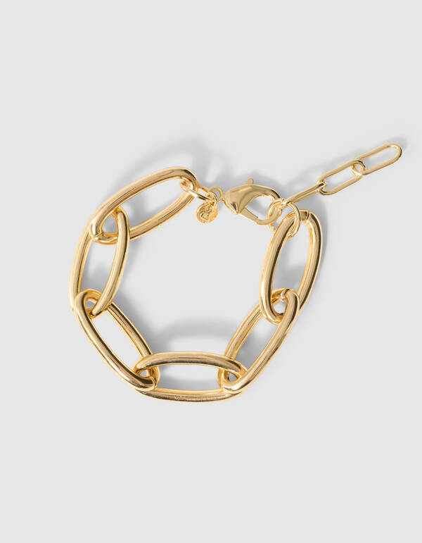 Chain Oval Armband Goud SHOEBY ACCESSOIRES