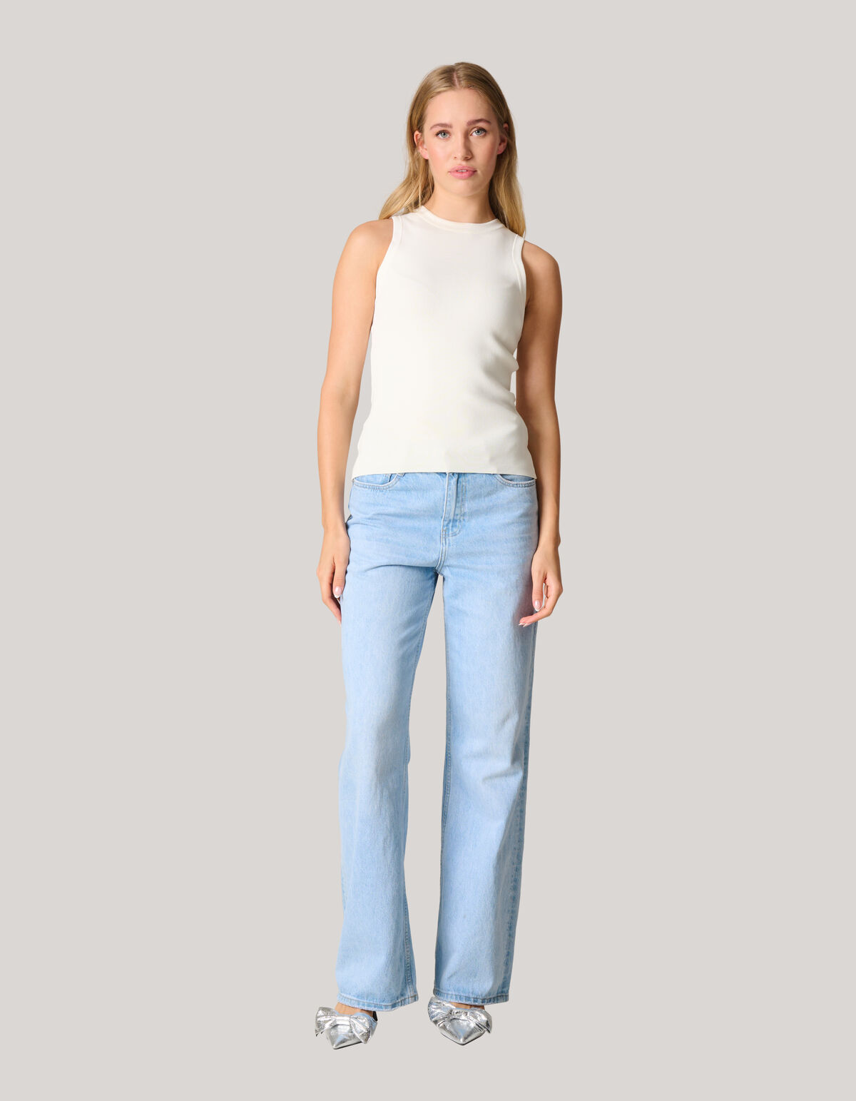 Halter Top Gebroken Wit SHOEBY WOMEN