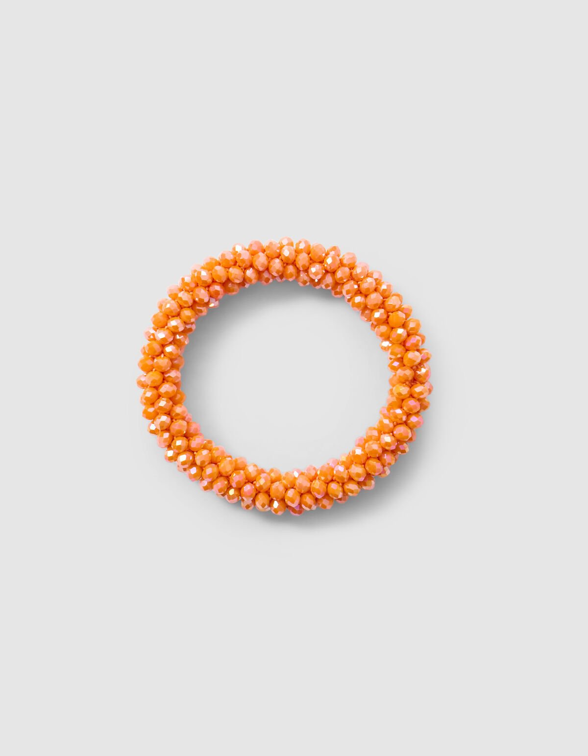Beaded Haarelastiek Oranje SHOEBY ACCESSOIRES