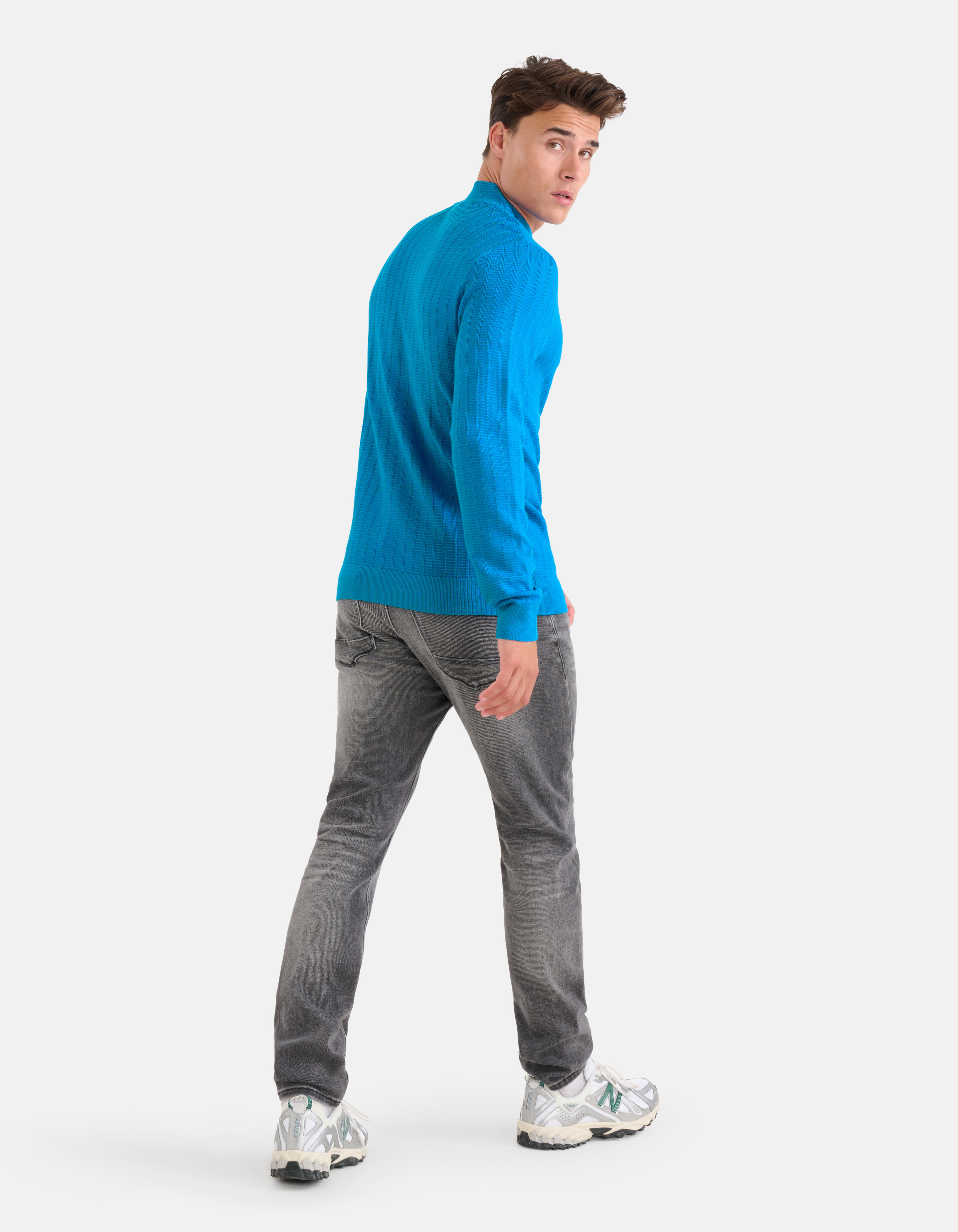 Structuur Trui Blauw SHOEBY MEN