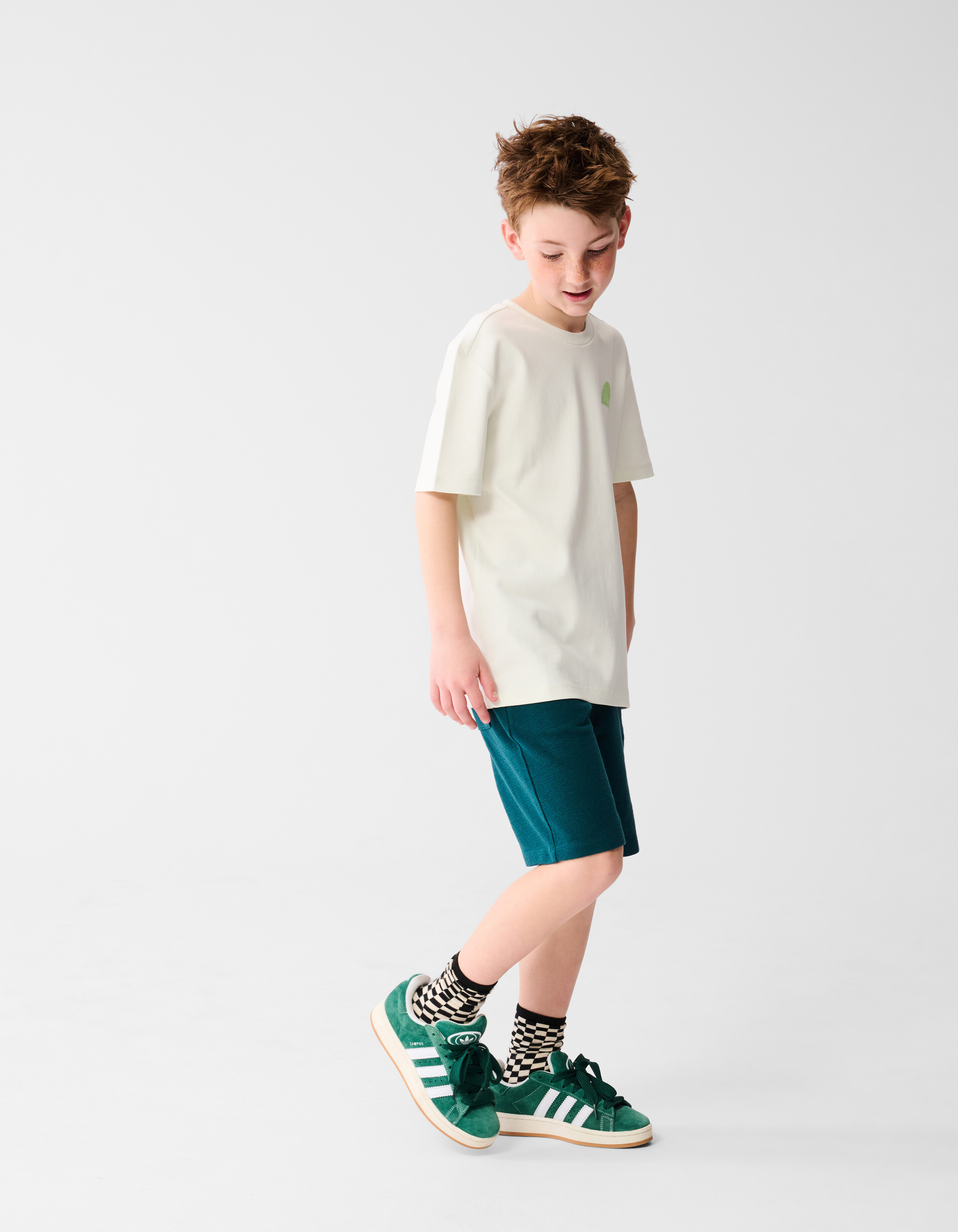 Sundown Artwork T-shirt Gebroken Wit SHOEBY BOYS