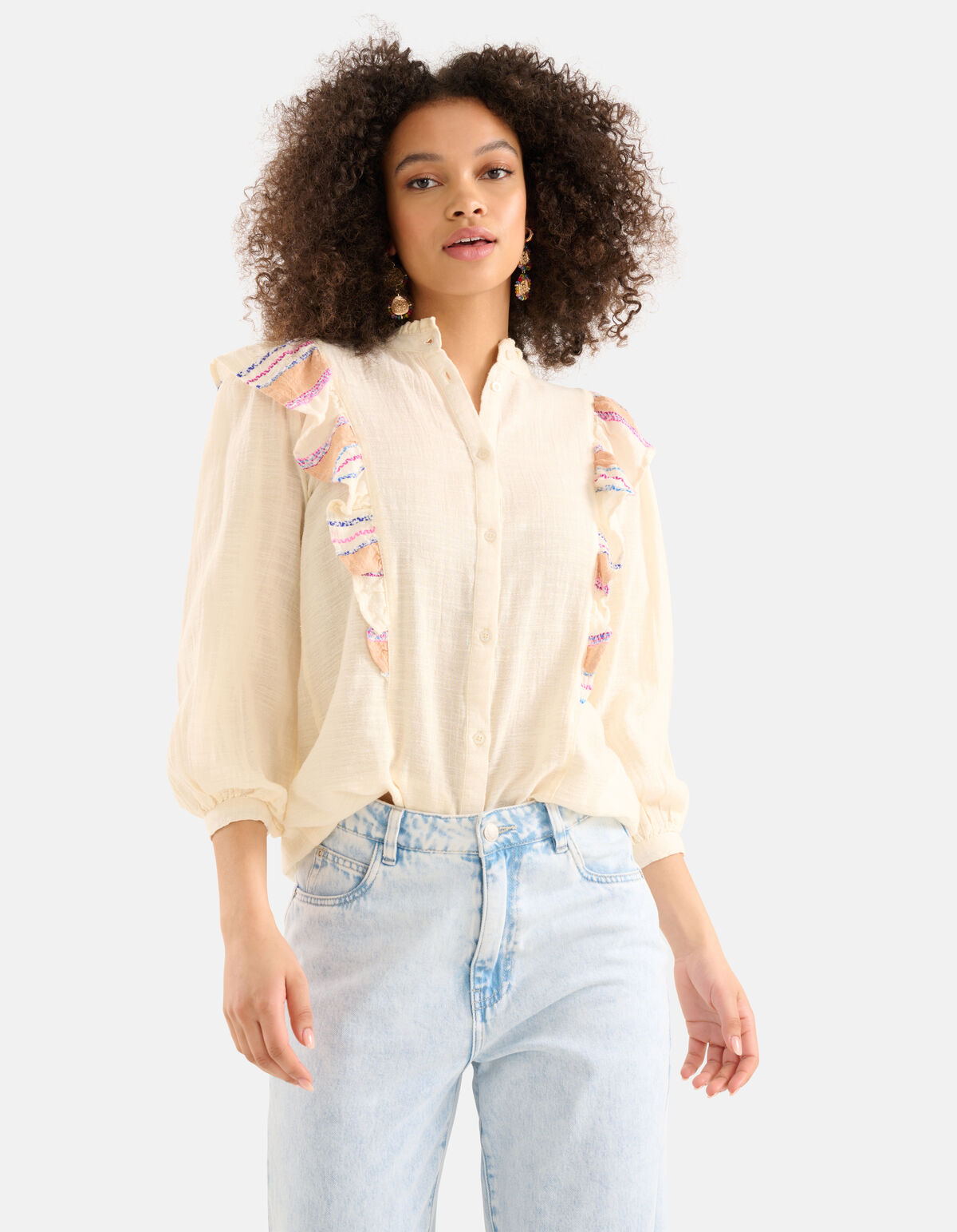 Mix Top Gebroken Wit SHOEBY WOMEN