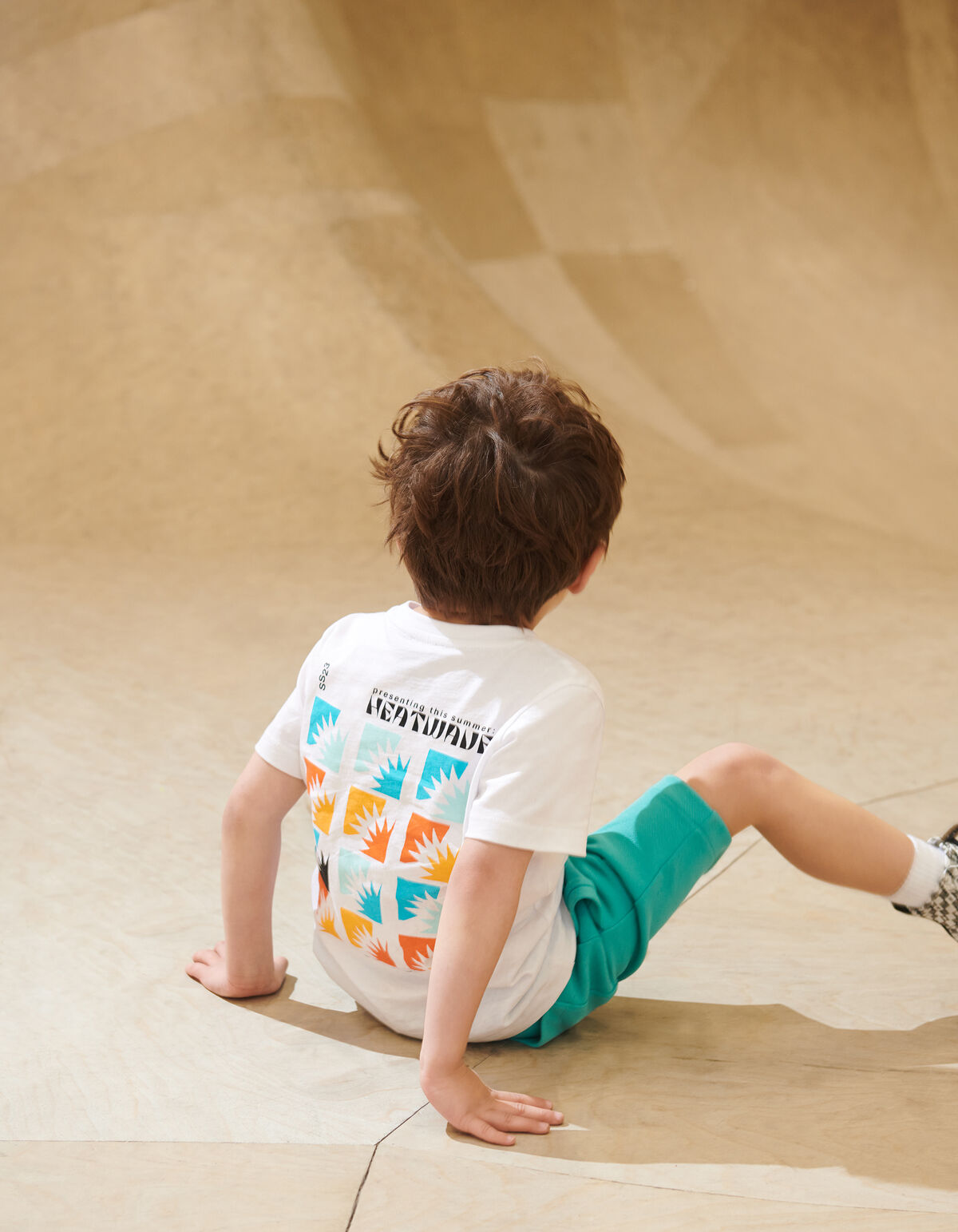 Print T-shirt Wit SHOEBY BOYS