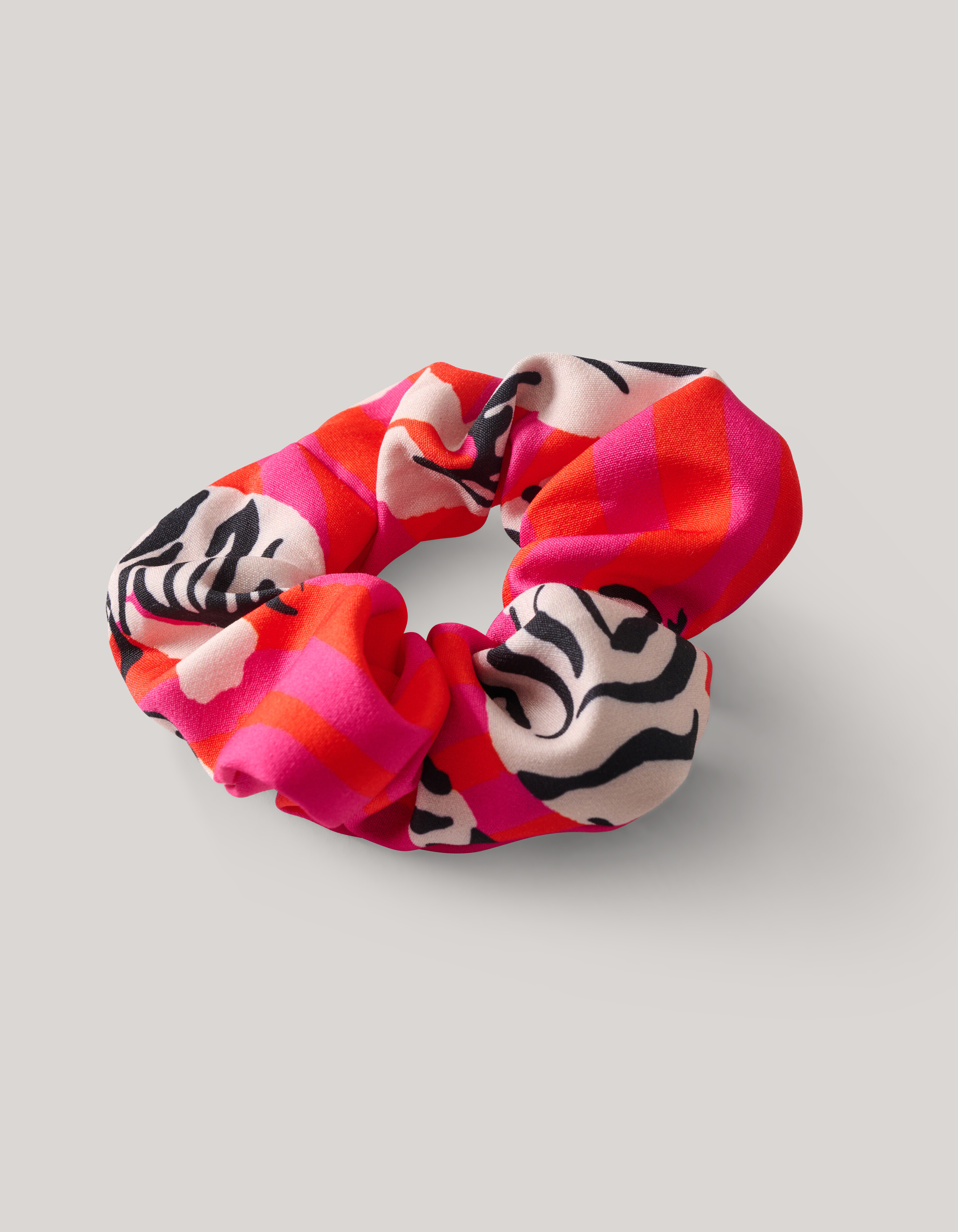 Printed Scrunchie Rood SHOEBY ACCESSOIRES