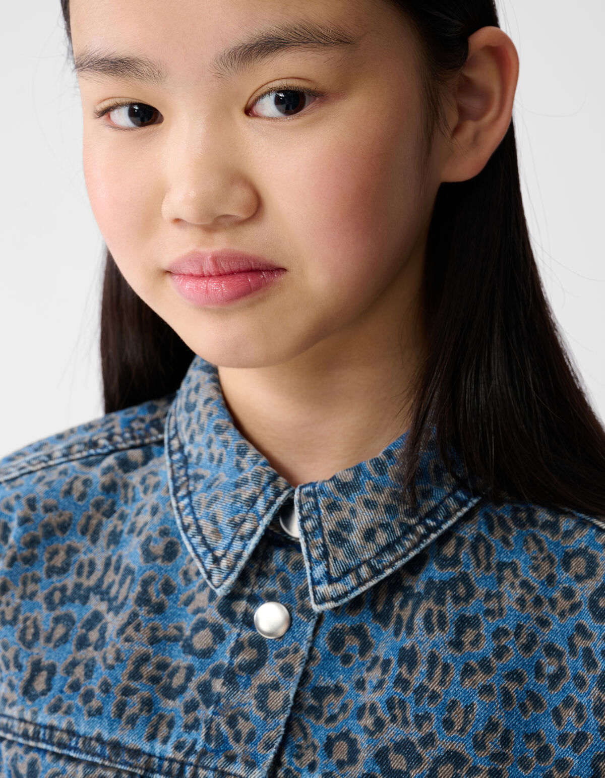 Denim Leopard Jumspuit Blauw SHOEBY GIRLS