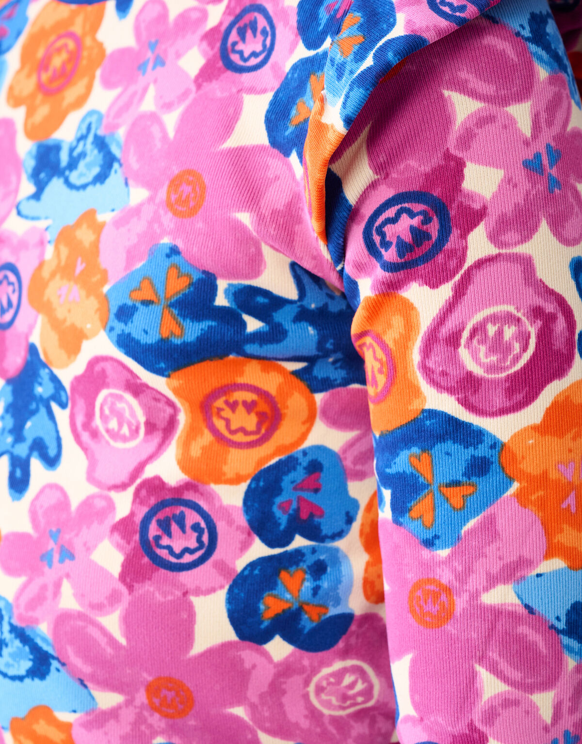 Printed Ruffle Top Roze SHOEBY GIRLS