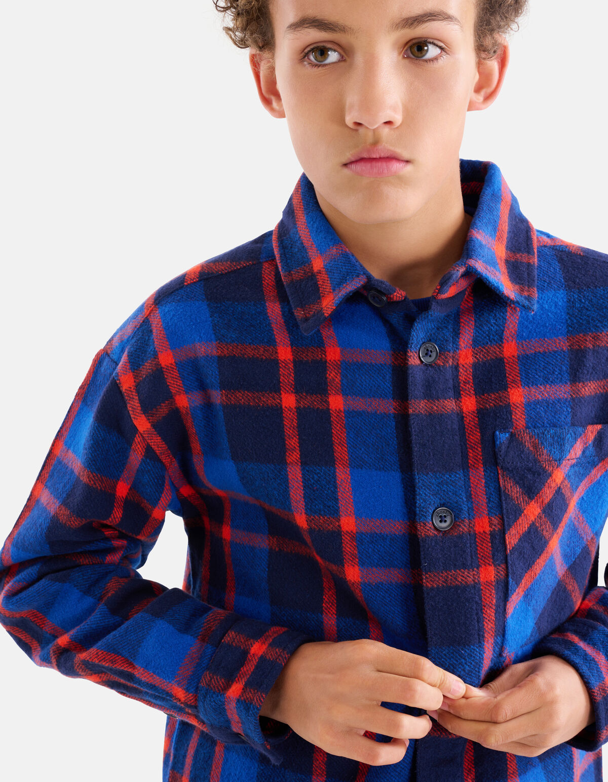Ruiten Overshirt Blauw SHOEBY BOYS