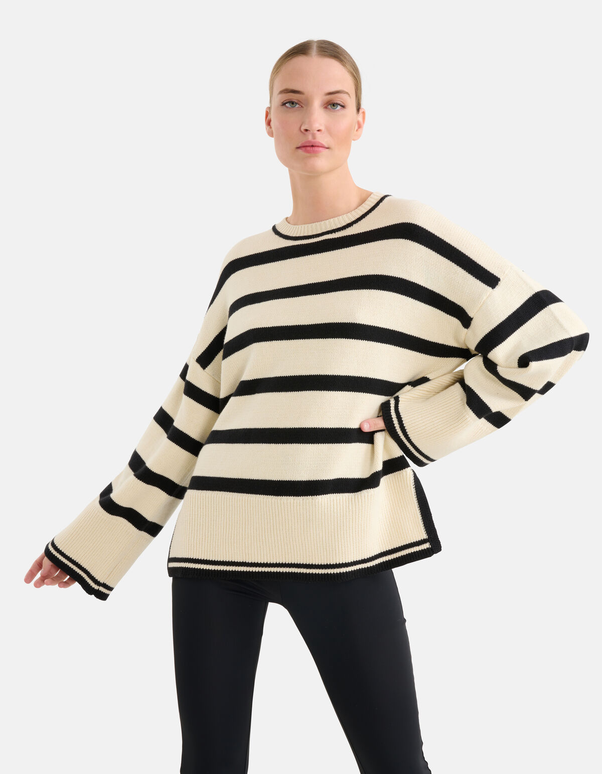 Gestreepte Trui Gebroken Wit By Mieke SHOEBY WOMEN