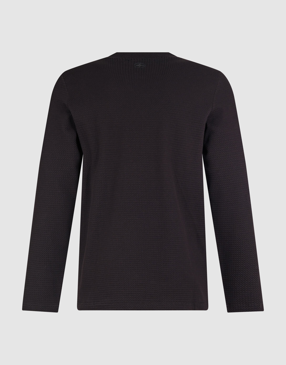 Structuur Longsleeve T-shirt Donkerbruin SHOEBY MEN