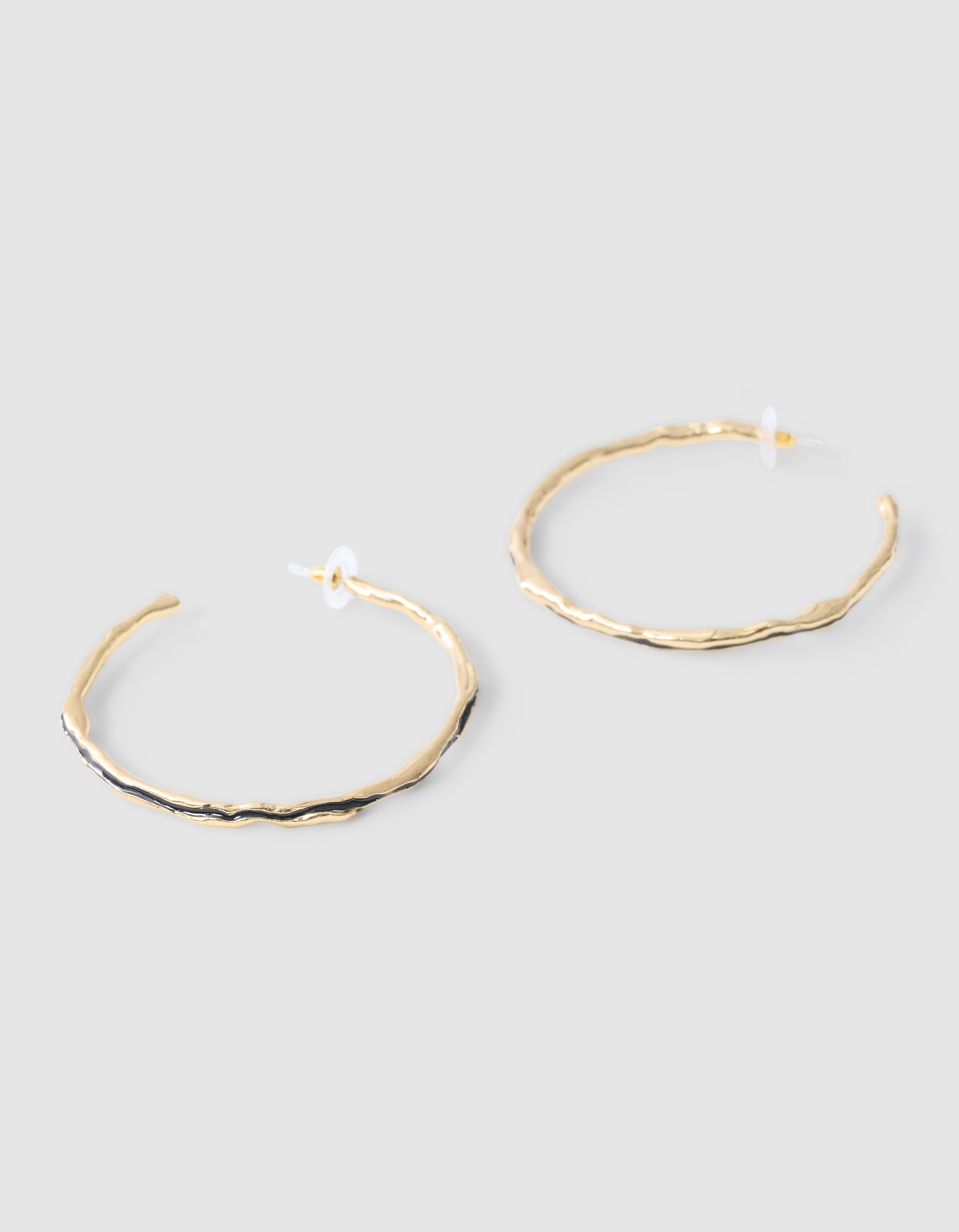 Hammered Hoop Oorbellen Goud SHOEBY ACCESSOIRES