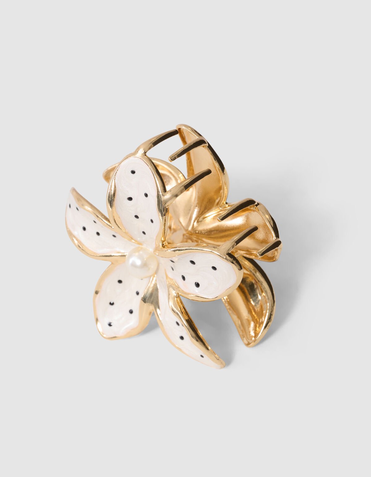 Polkadot Haarclip Goud SHOEBY ACCESSOIRES