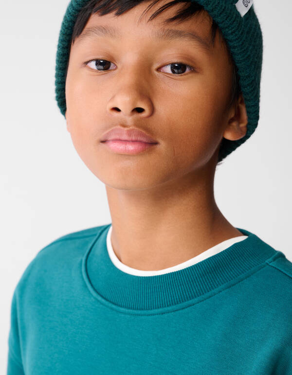 Game On Artwork Sweater Donkergroen SHOEBY BOYS