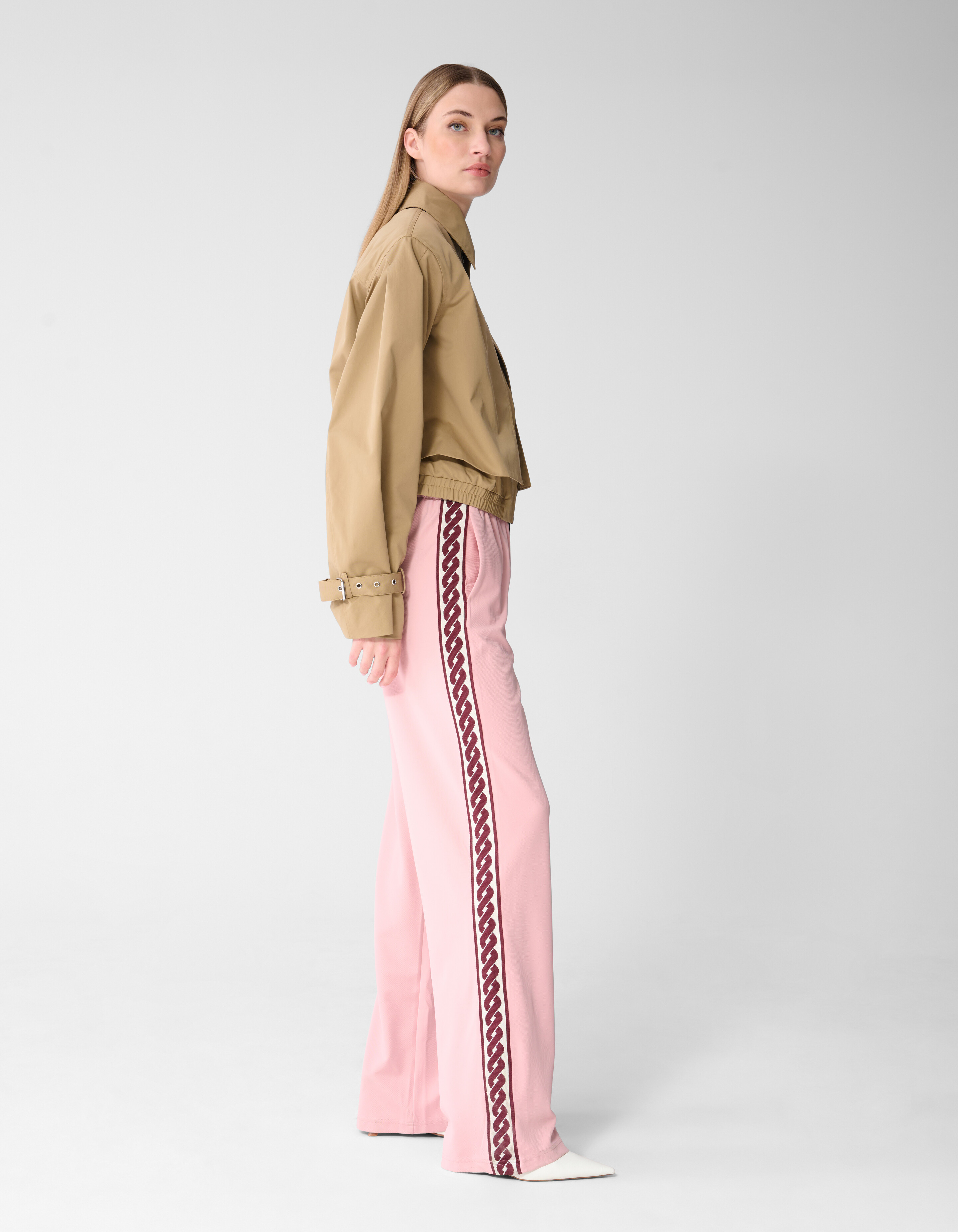 Swirl Wide Leg Fit Broek Roze SHOEBY WOMEN