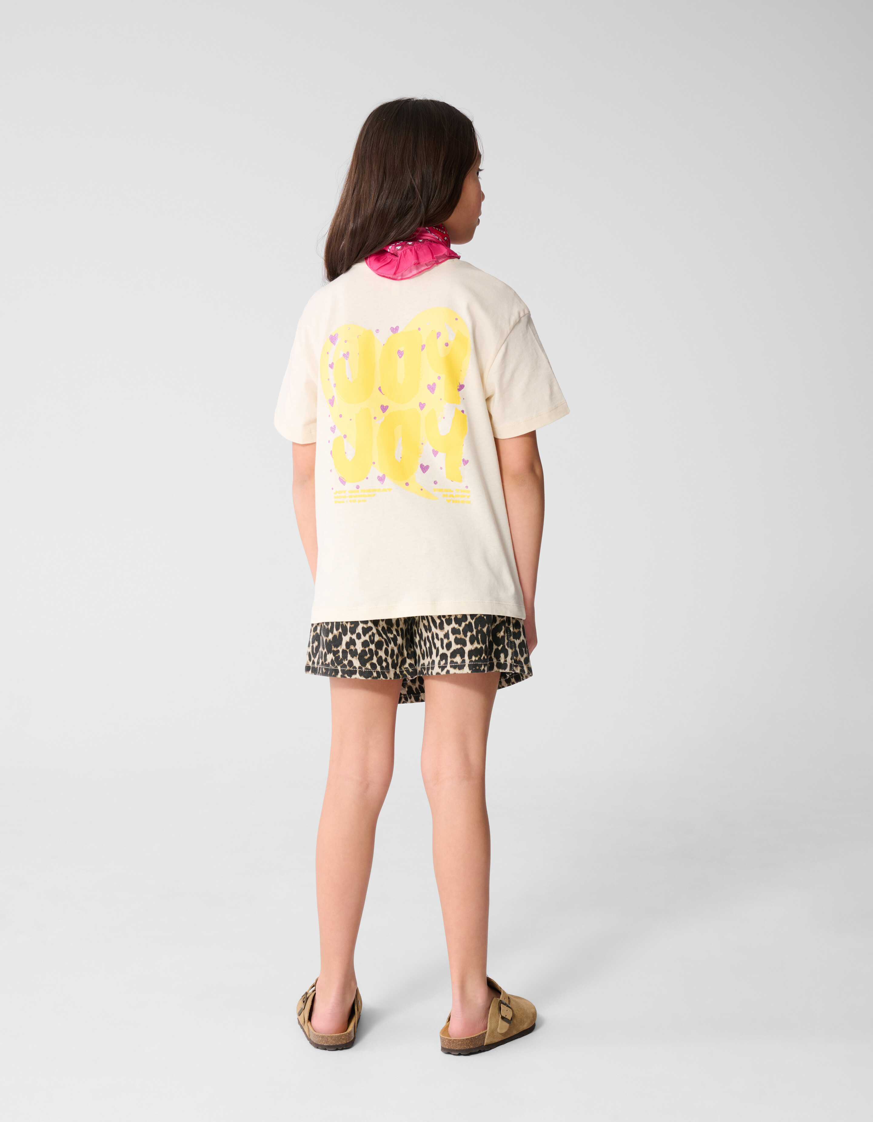Joy Artwork T-shirt Gebroken Wit SHOEBY GIRLS