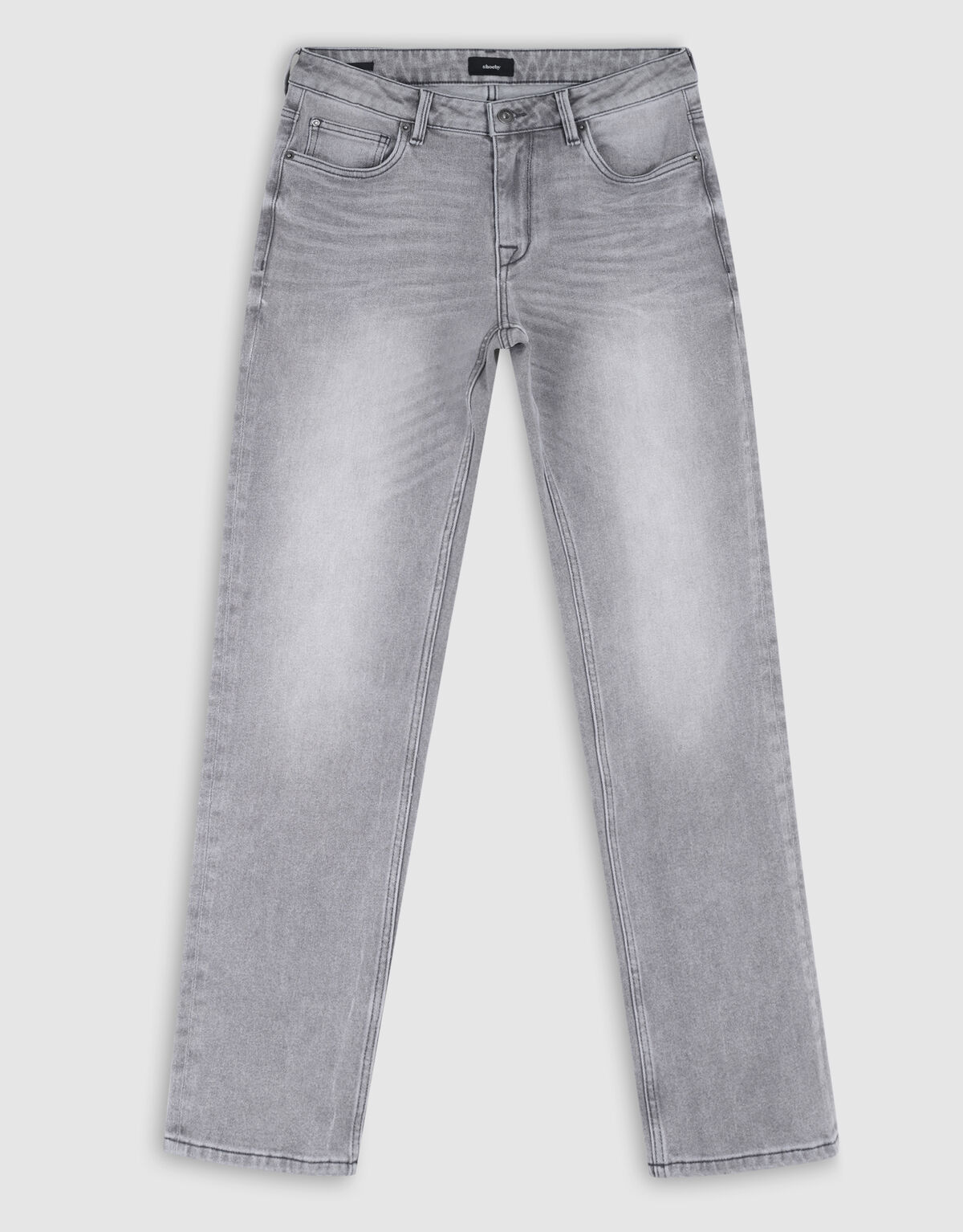 Straight Fit Jeans Grijs L34 SHOEBY MEN
