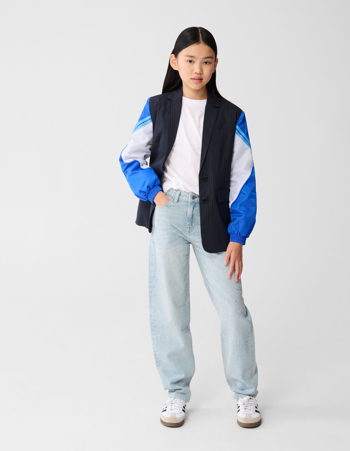 Strass Barrel Fit Jeans Bleached SHOEBY GIRLS