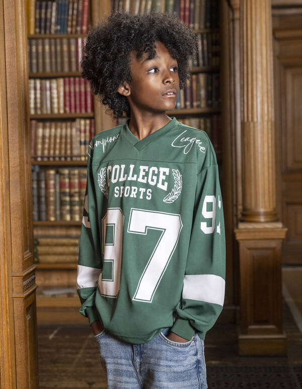 Baseball Shirt Donkergroen Shoeby X Vingino SHOEBY BOYS
