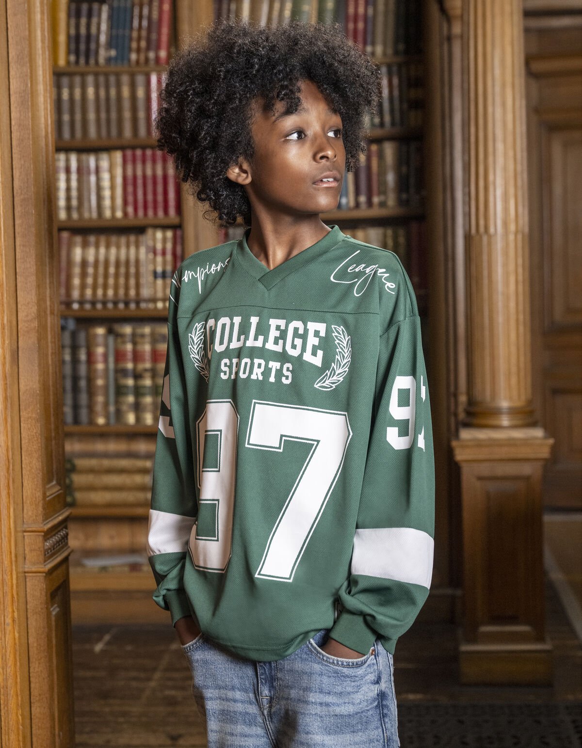 Baseball Shirt Donkergroen Shoeby X Vingino SHOEBY BOYS