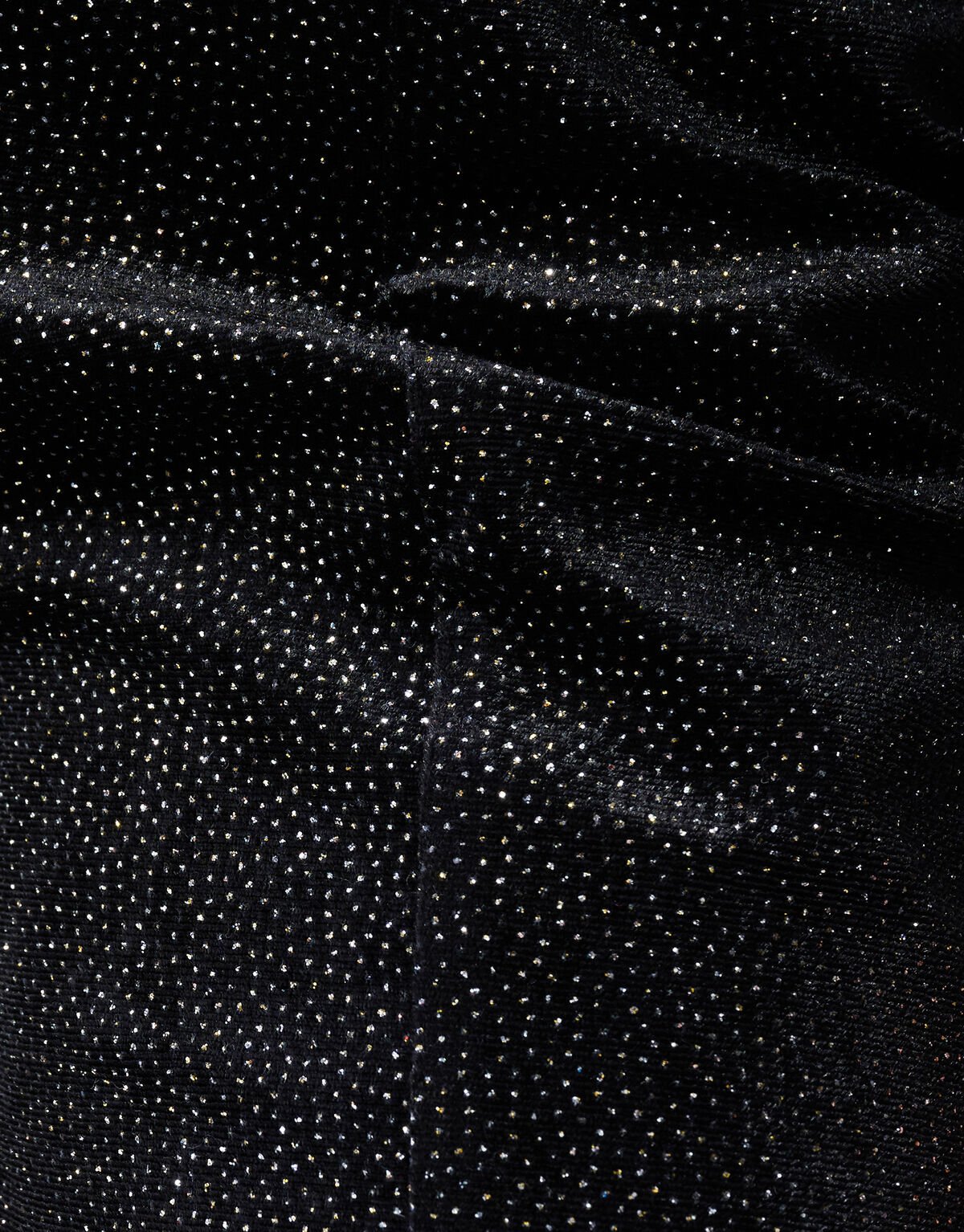 Velvet Wide Leg Broek Zwart SHOEBY GIRLS