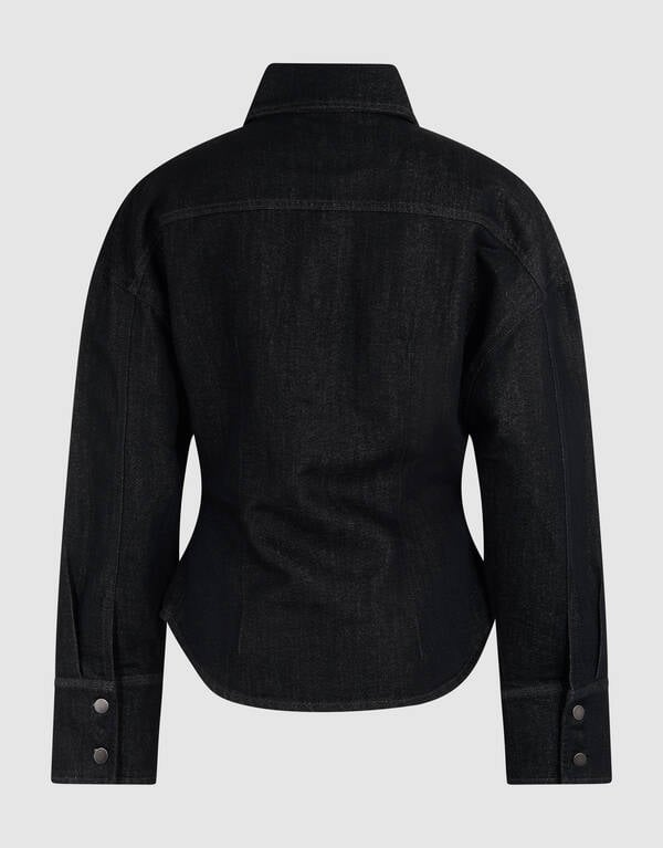 Zandloper Denim Blouse Zwart SHOEBY WOMEN