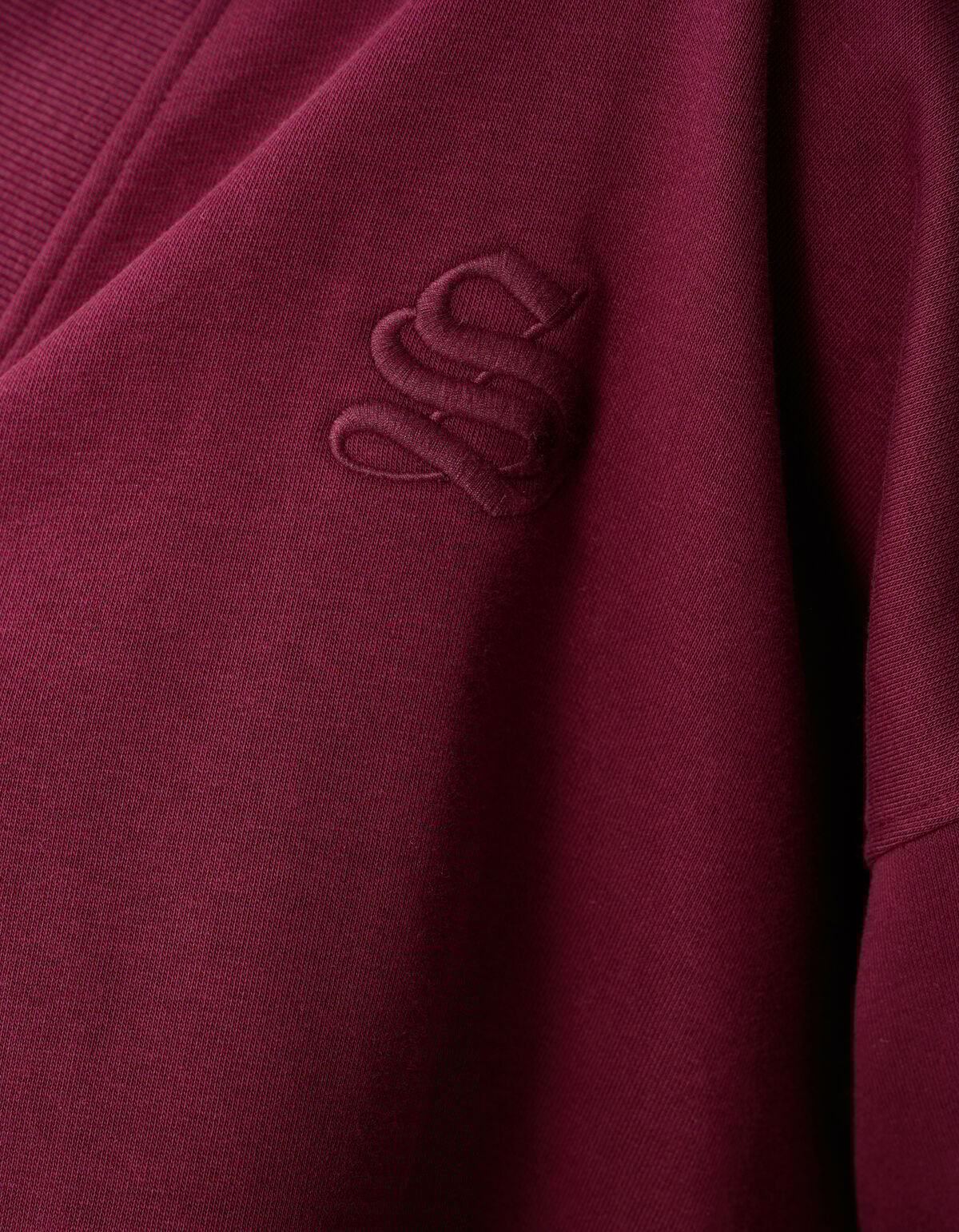 Varsity Logo Sweater Donkerrood SHOEBY WOMEN